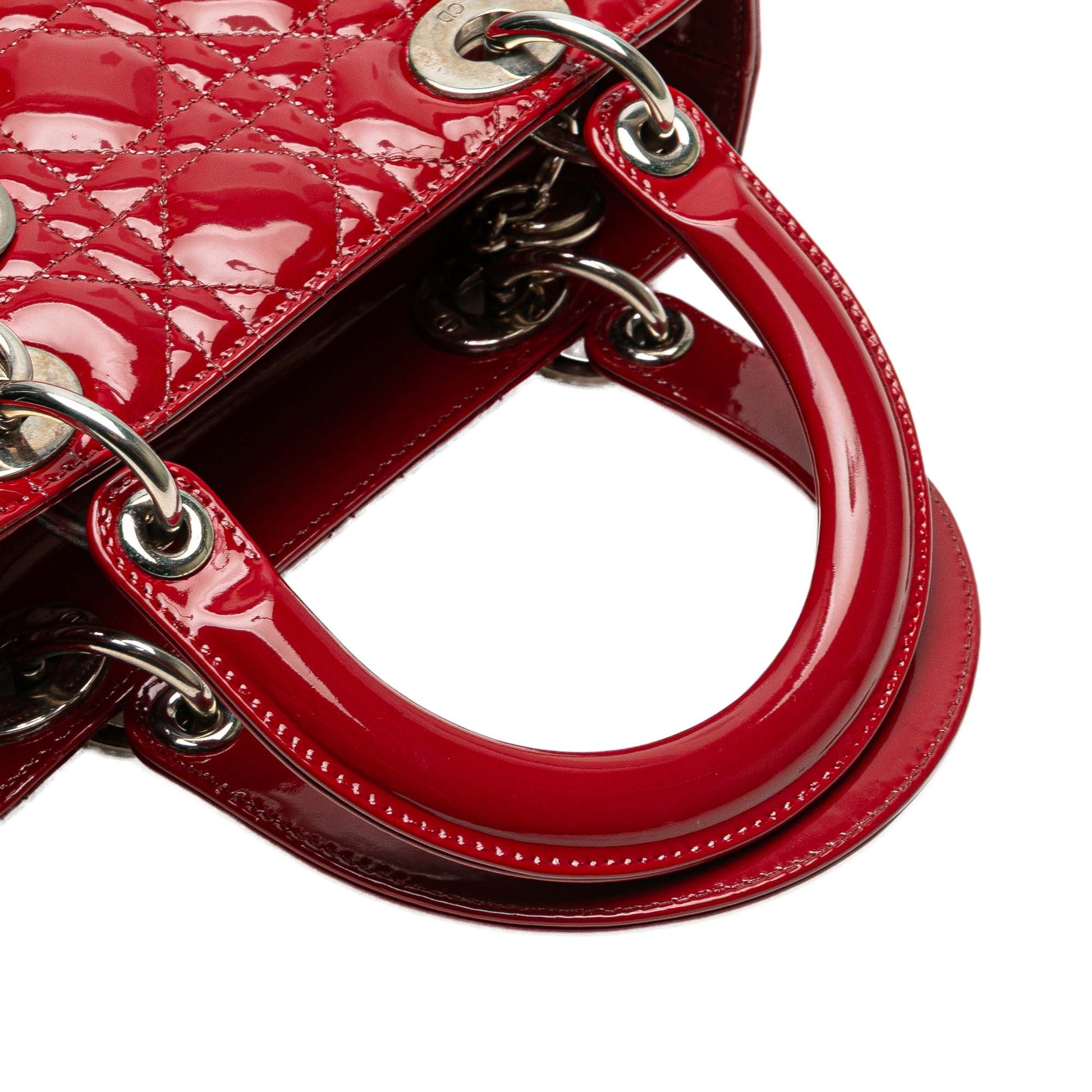 Dior Medium Patent Cannage Lady Dior