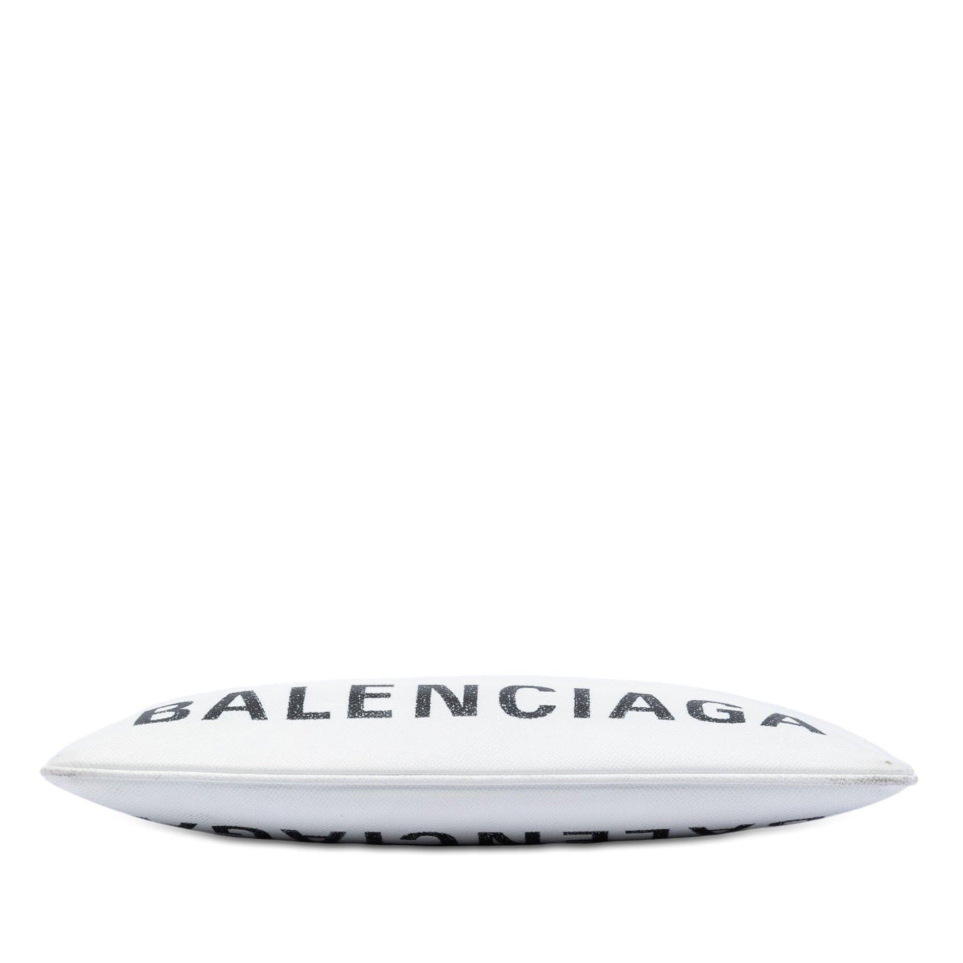 Balenciaga Leather Ville Logo Zip Pouch