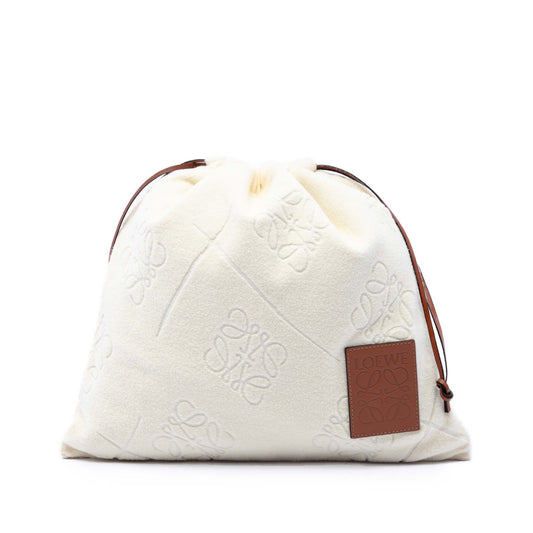 LOEWE Anagram Terry Cloth Drawstring Pouch