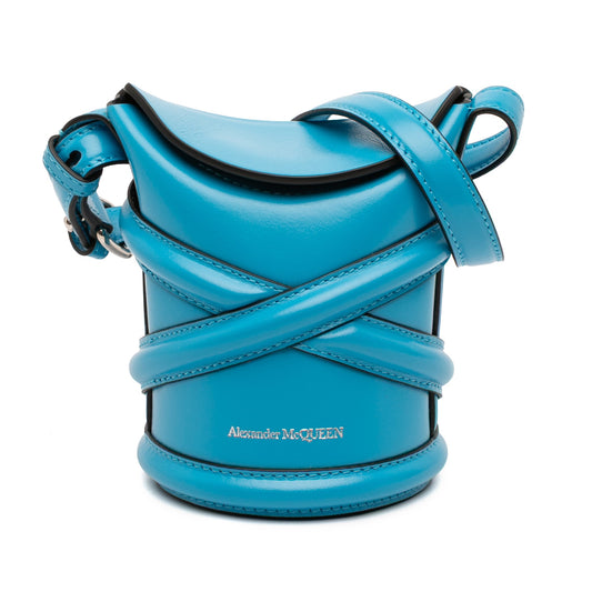 Alexander McQueen Calfskin The Curve Bucket Bag