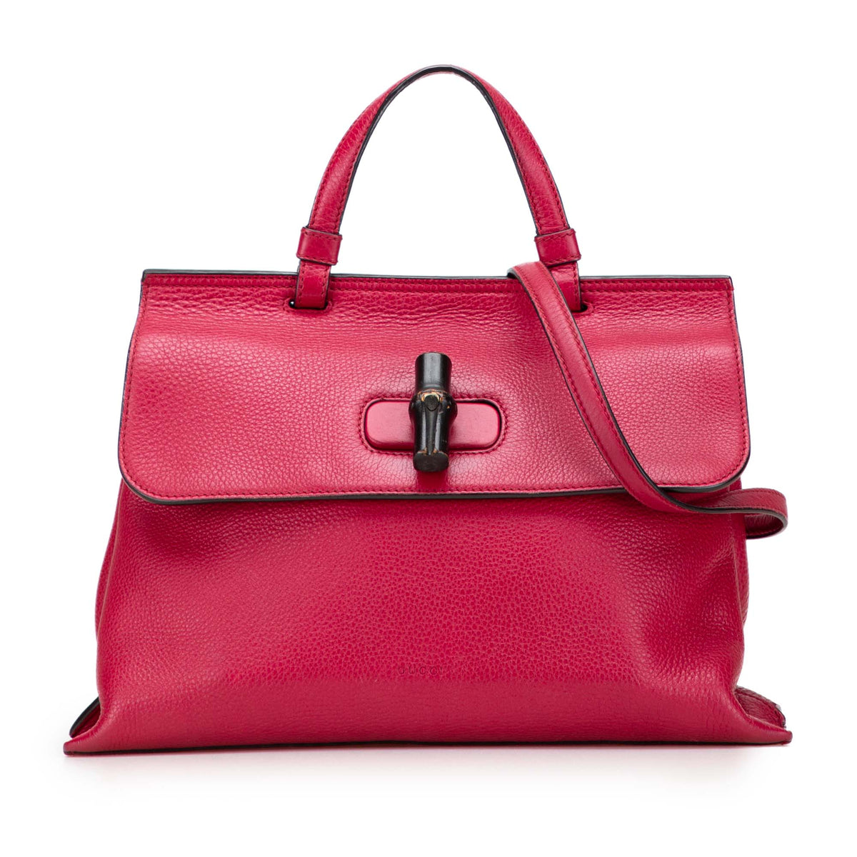 Gucci Medium Calfskin Bamboo Daily Satchel