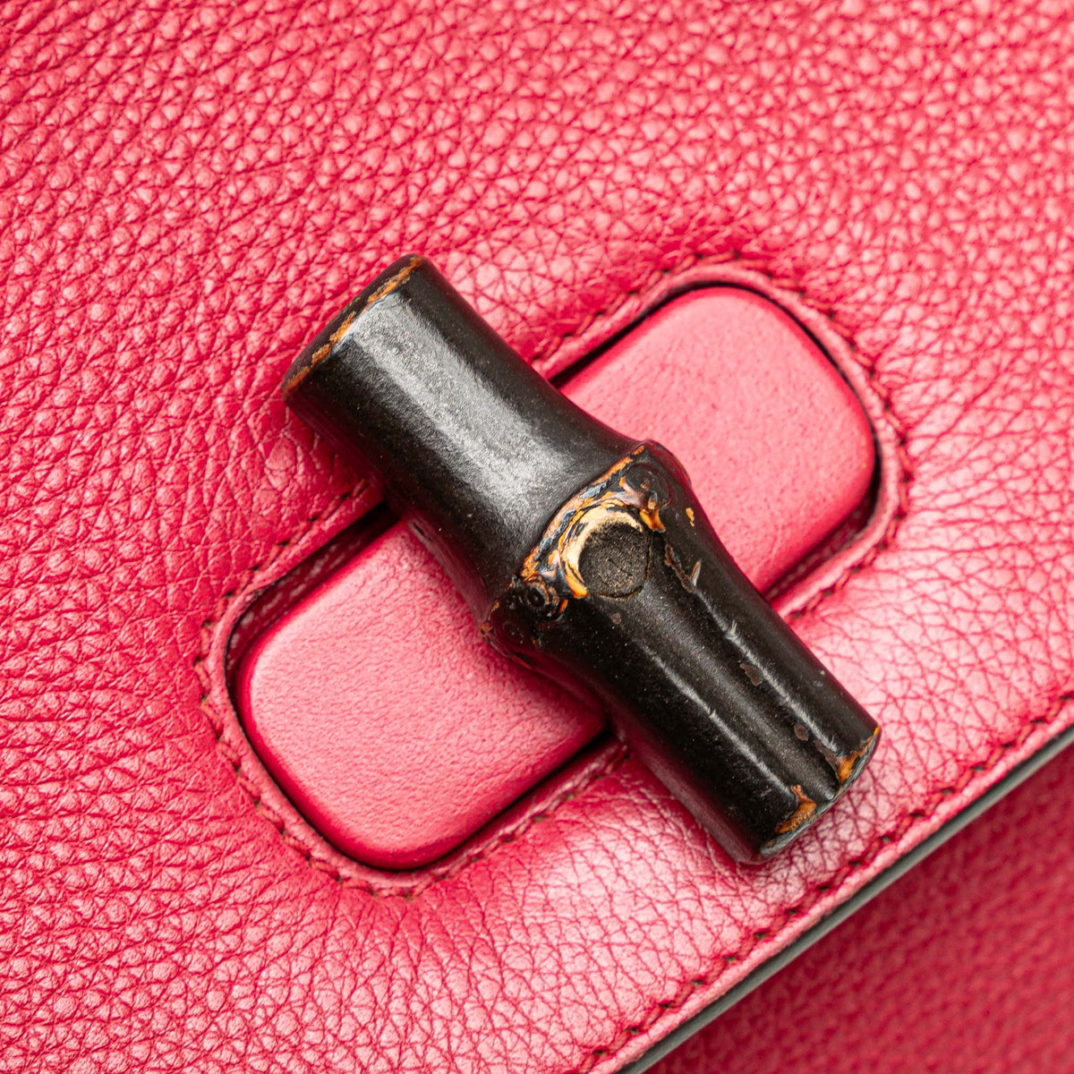 Gucci Medium Calfskin Bamboo Daily Satchel