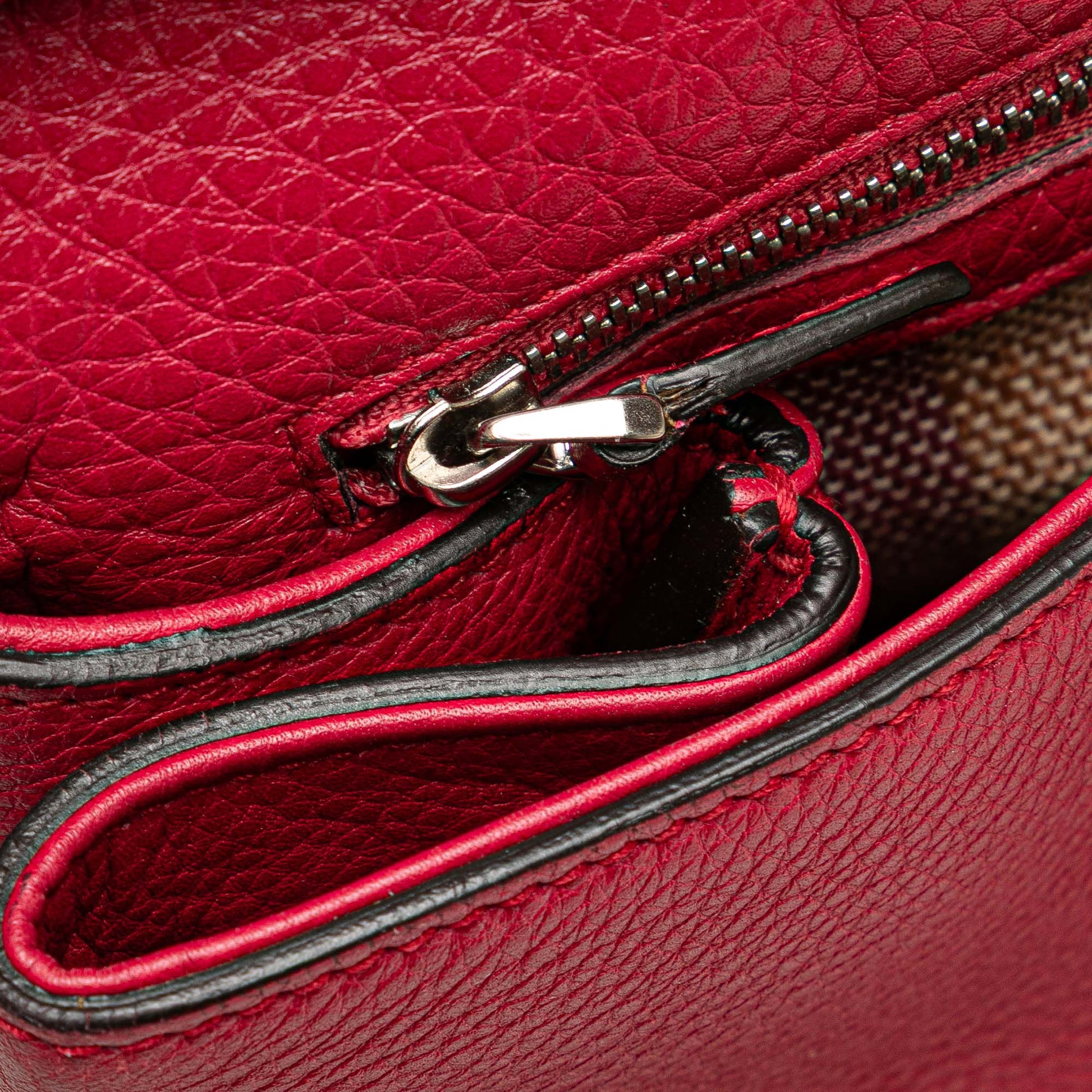 Gucci Medium Leather Bamboo Daily Satchel
