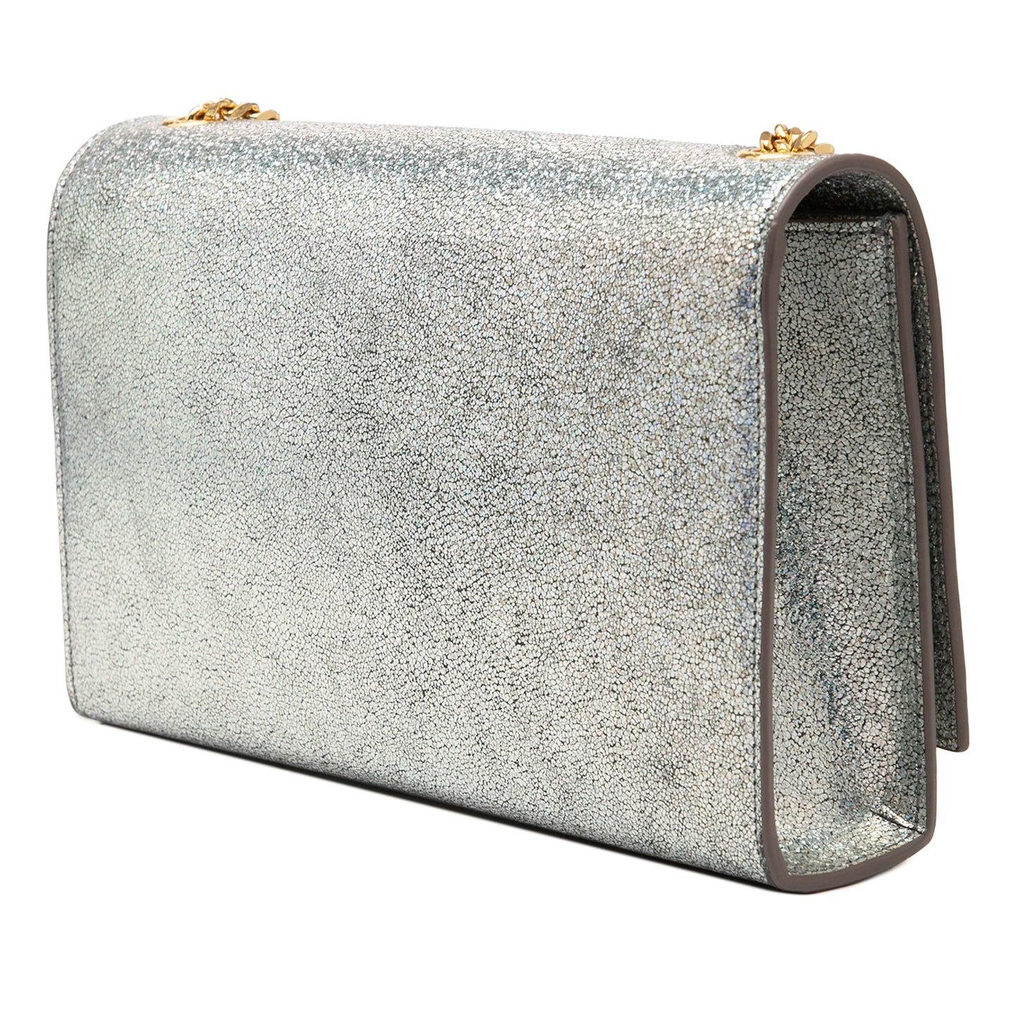 Saint Laurent Medium Metallic Calfskin Classic Monogram Kate Crossbody