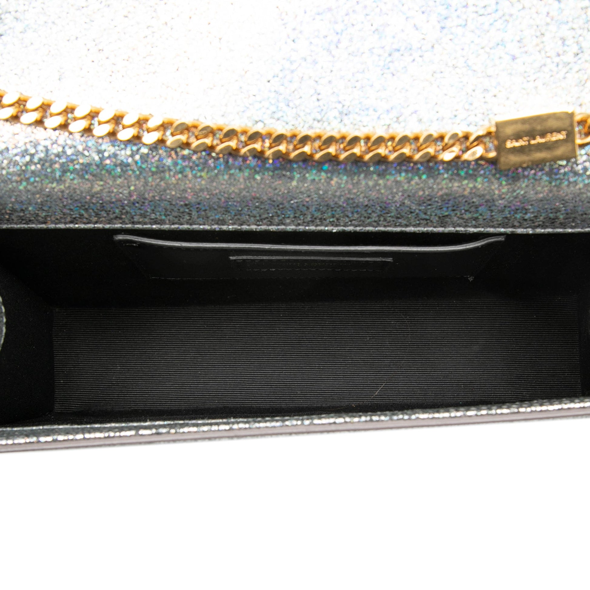 Saint Laurent Medium Metallic Calfskin Classic Monogram Kate Crossbody