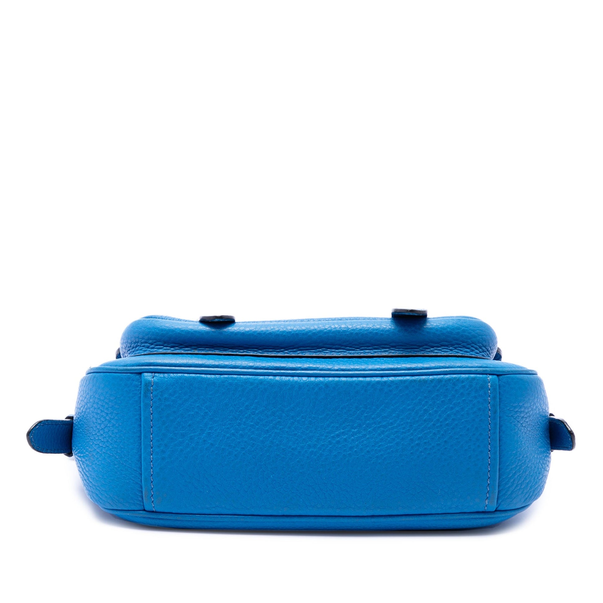 Prada Vitello Daino Double Buckle Messenger Bag