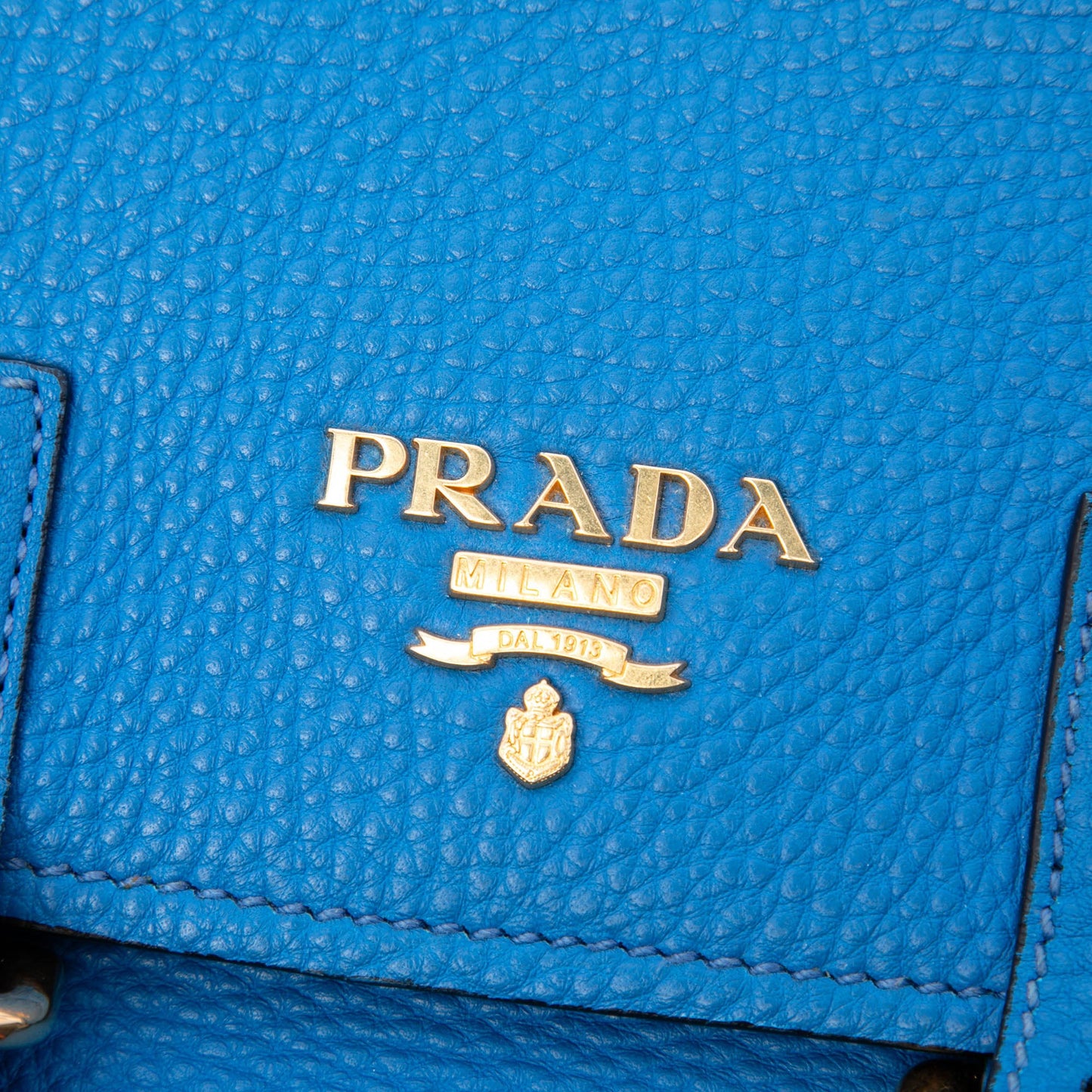 Prada Vitello Daino Double Buckle Messenger Bag