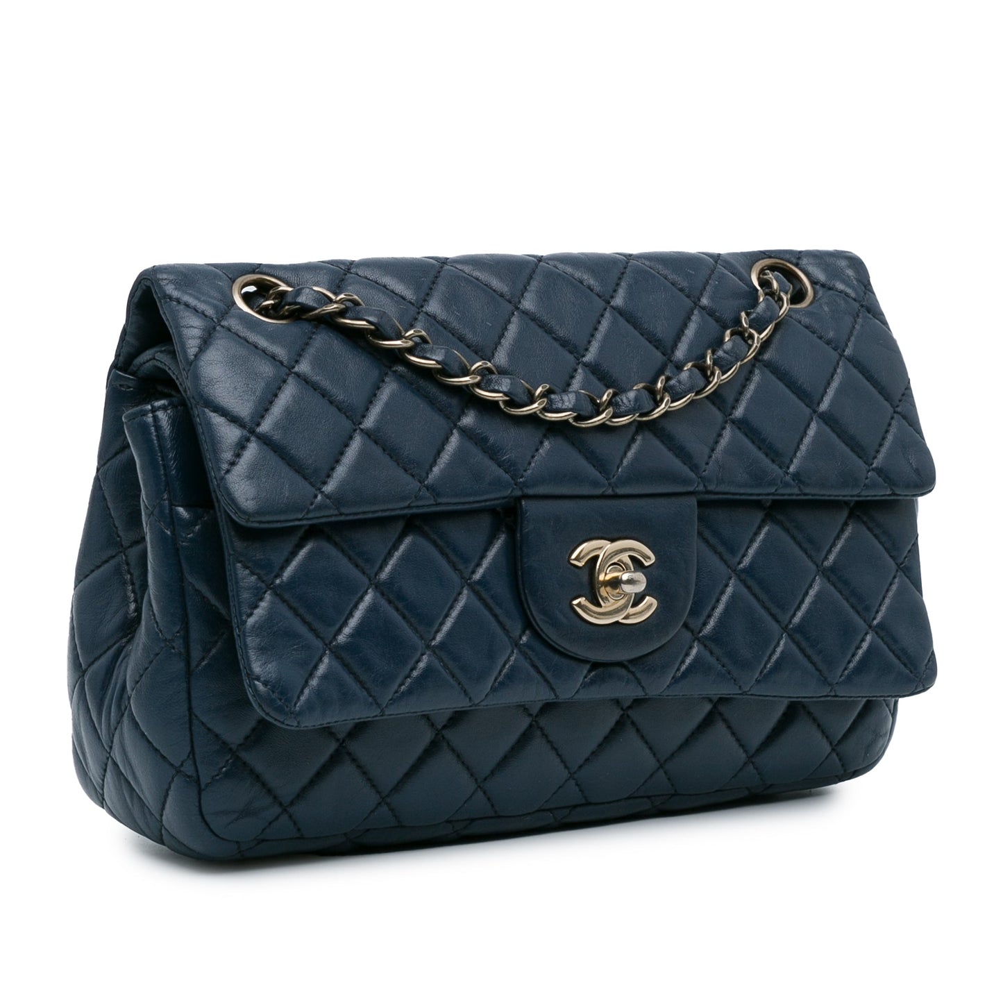 Chanel CC Quilted Lambskin Double Flap