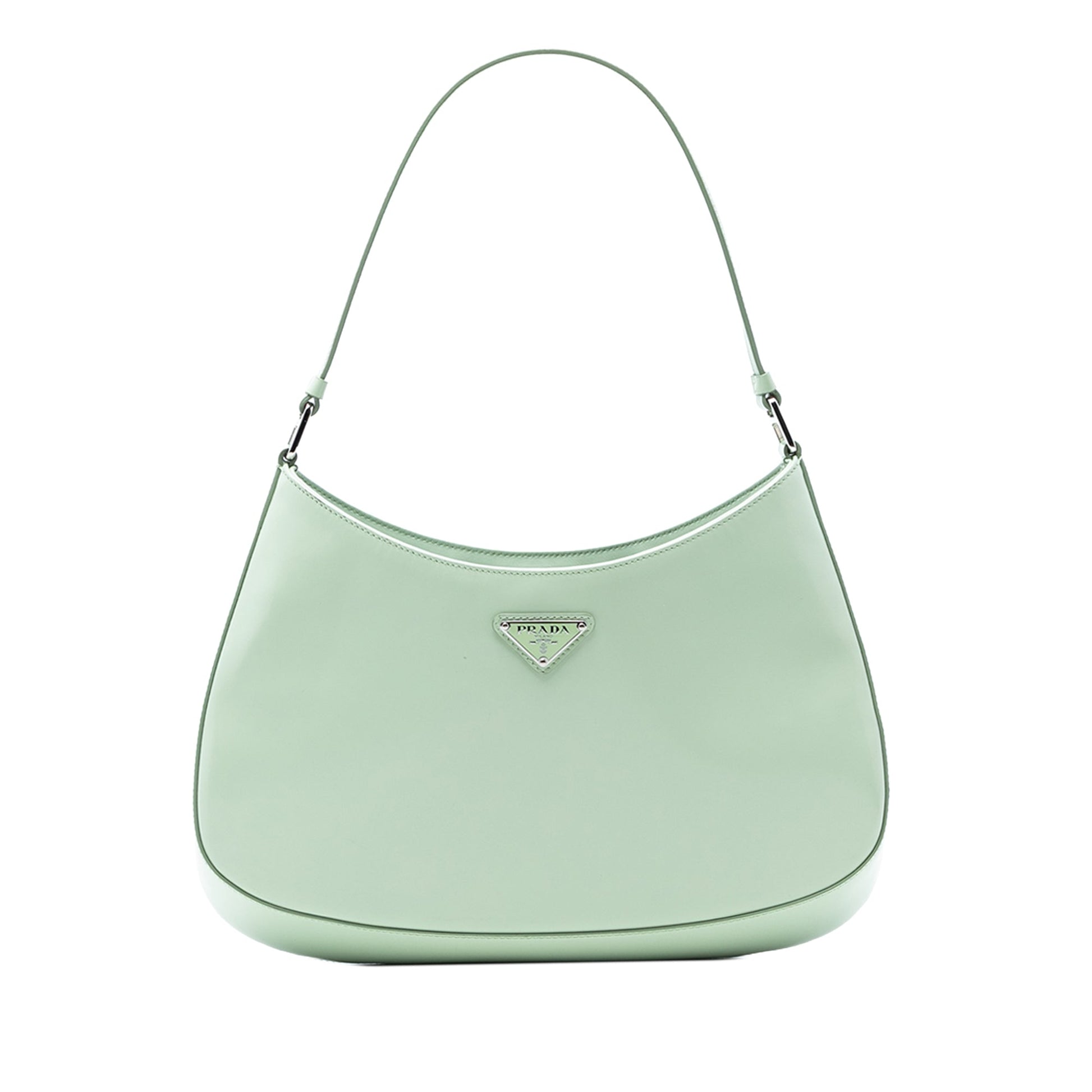 Prada Spazzolato Leather Cleo Shoulder Bag
