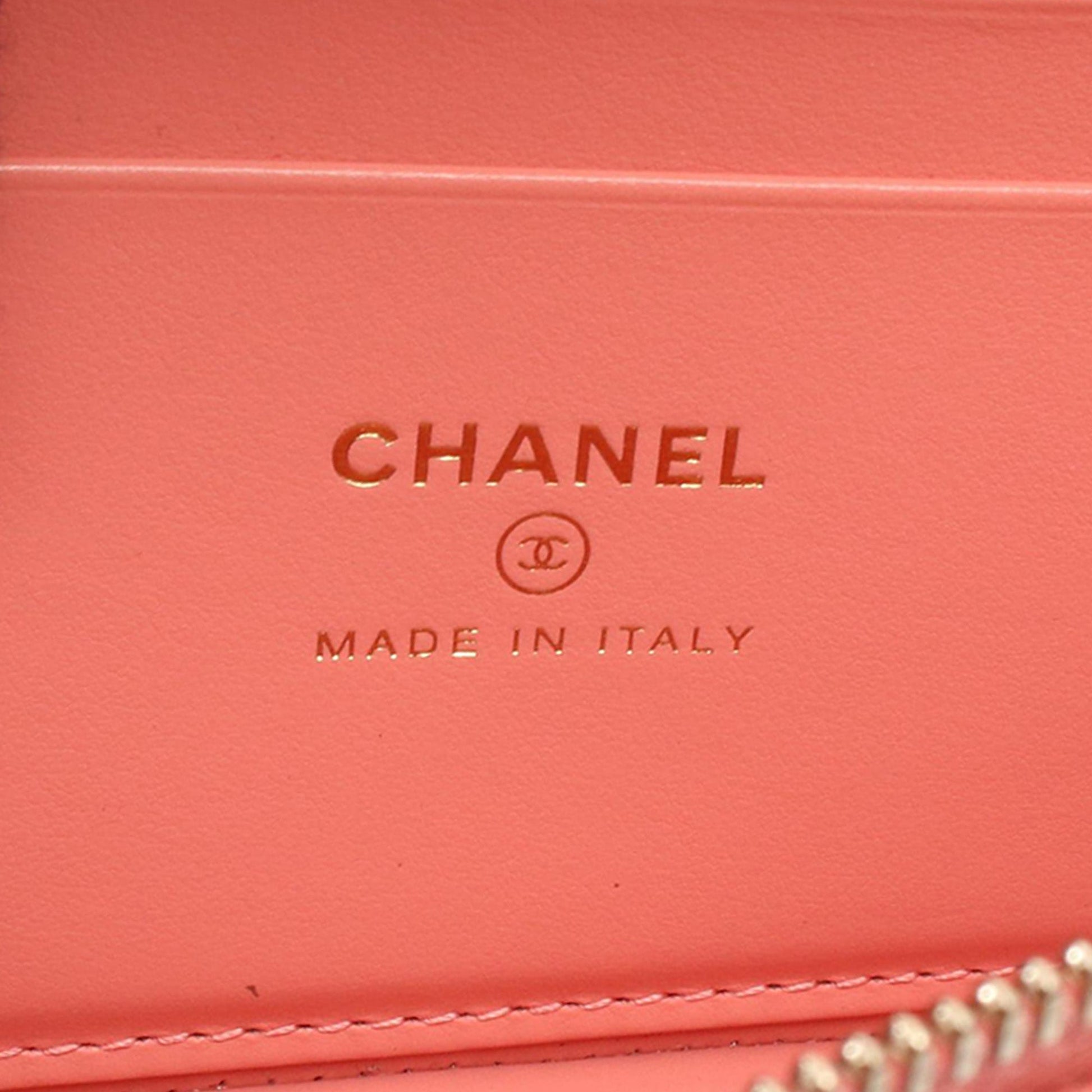 Chanel CC Quilted Caviar Vanity Case