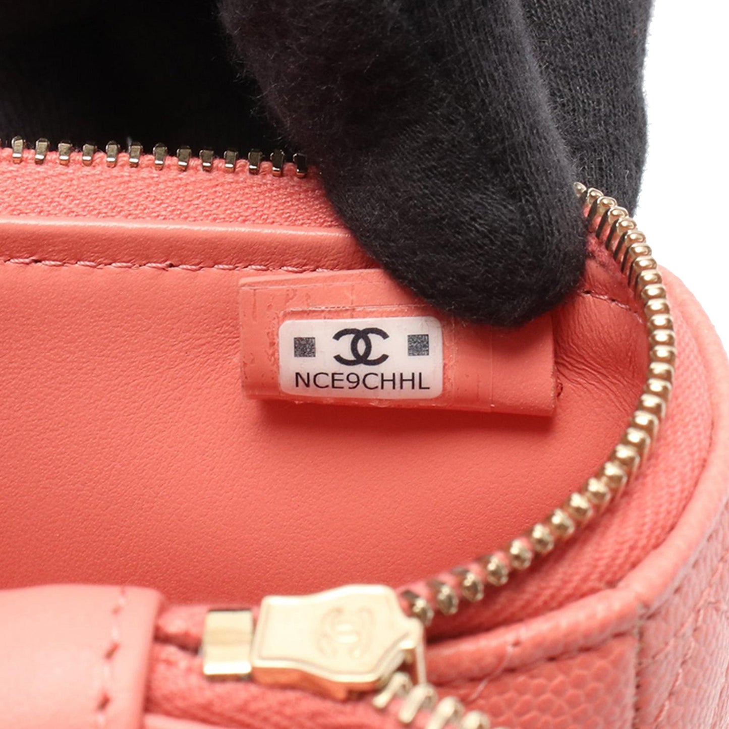 Chanel CC Quilted Caviar Vanity Case