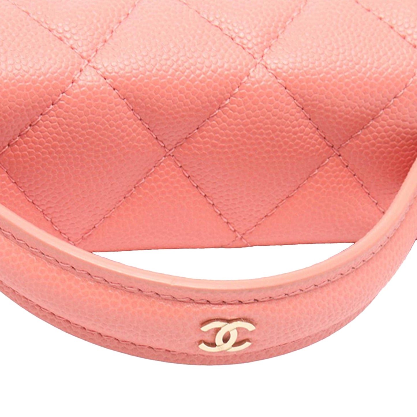 Chanel CC Quilted Caviar Vanity Case