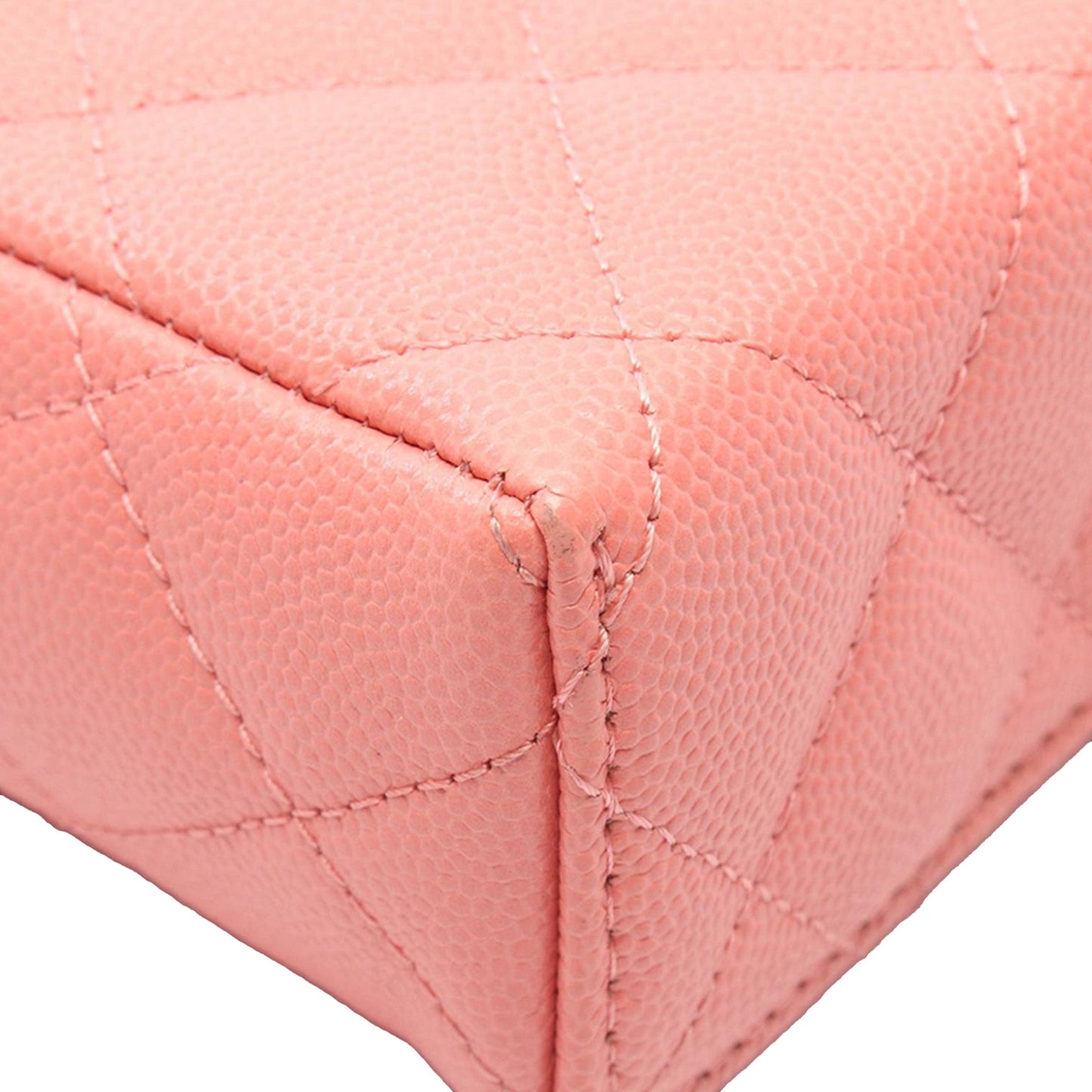 Chanel CC Quilted Caviar Vanity Case