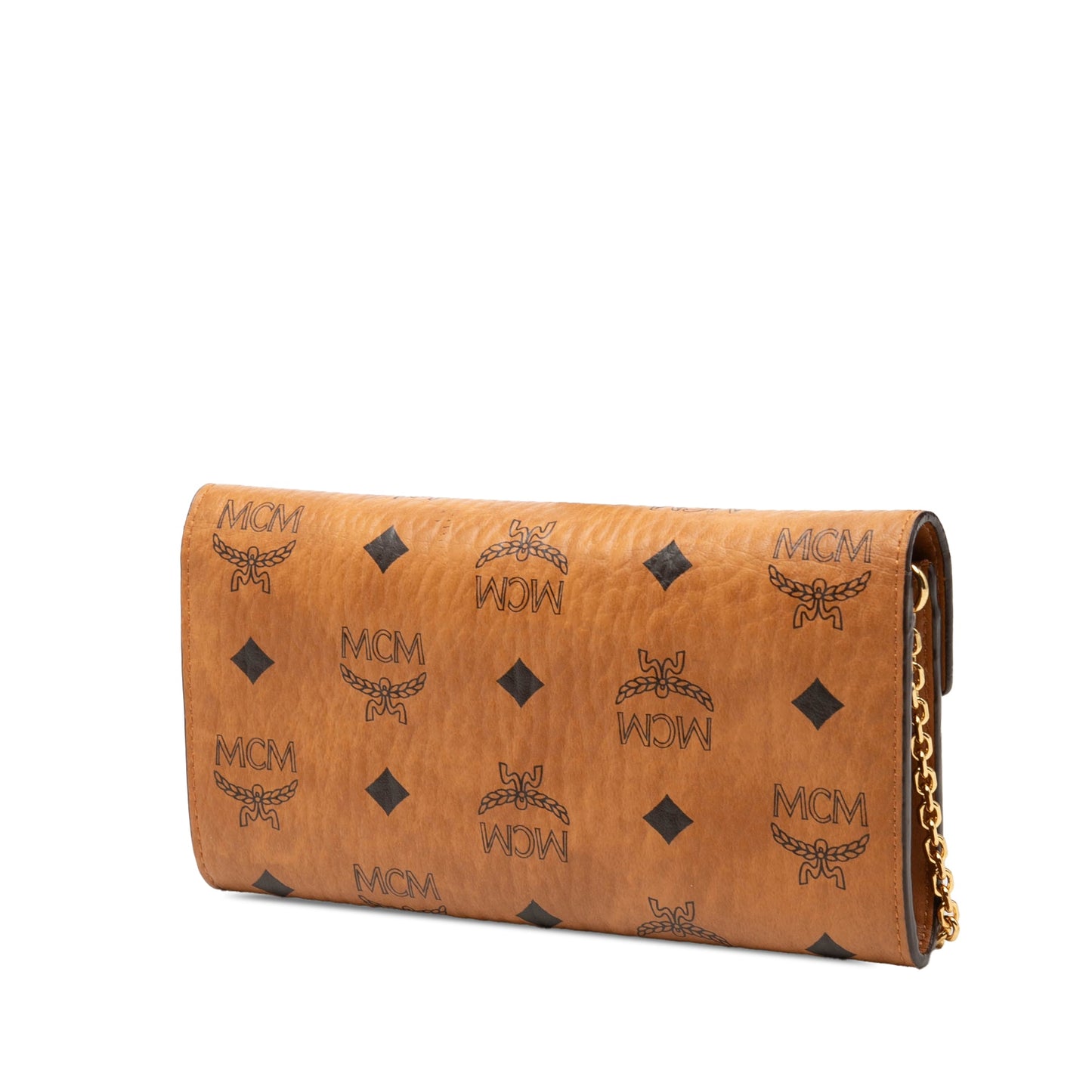 MCM Visetos Coated Canvas Patricia Wallet on Chain