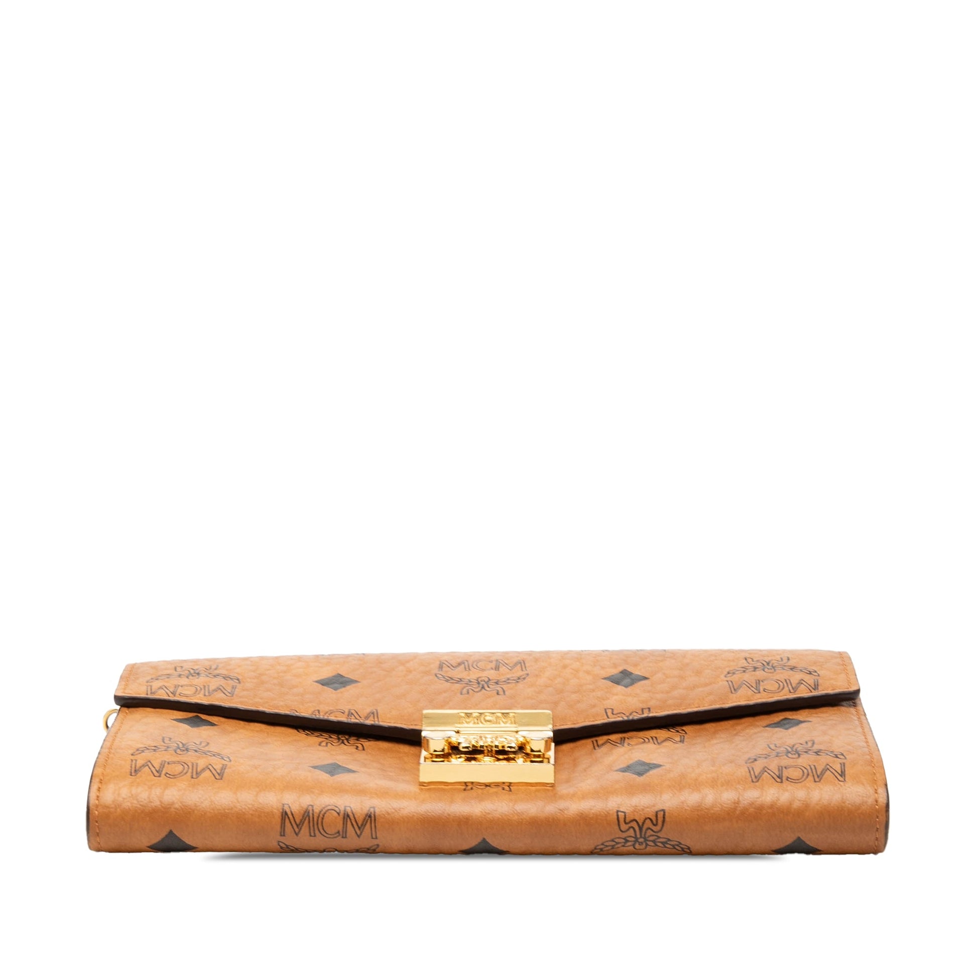 MCM Visetos Coated Canvas Patricia Wallet on Chain