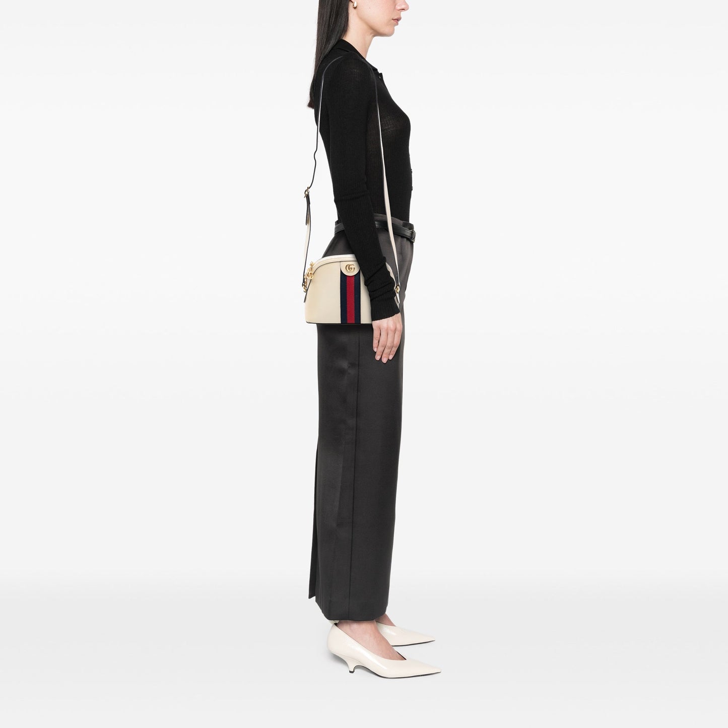 Gucci Small Calfskin Ophidia Dome Crossbody