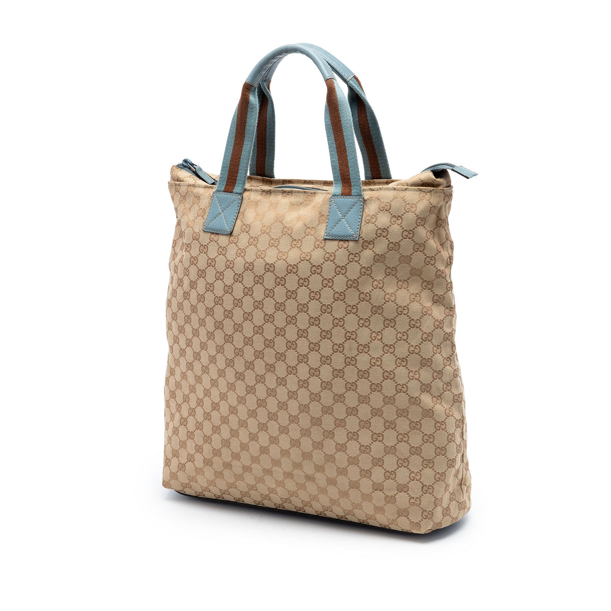 Gucci GG Canvas Web Vertical Tote