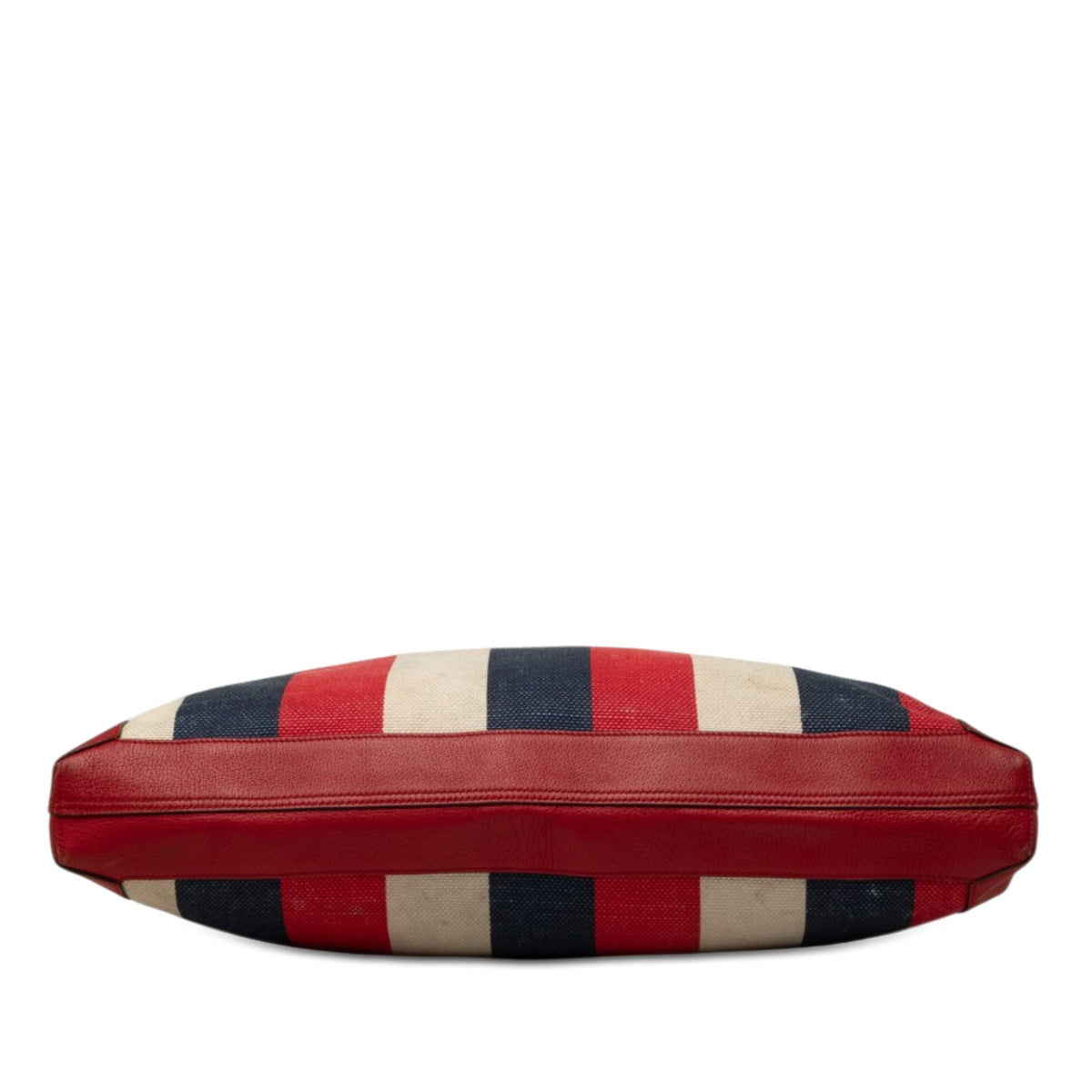 Gucci Canvas Baiadera Striped Tote — Red
