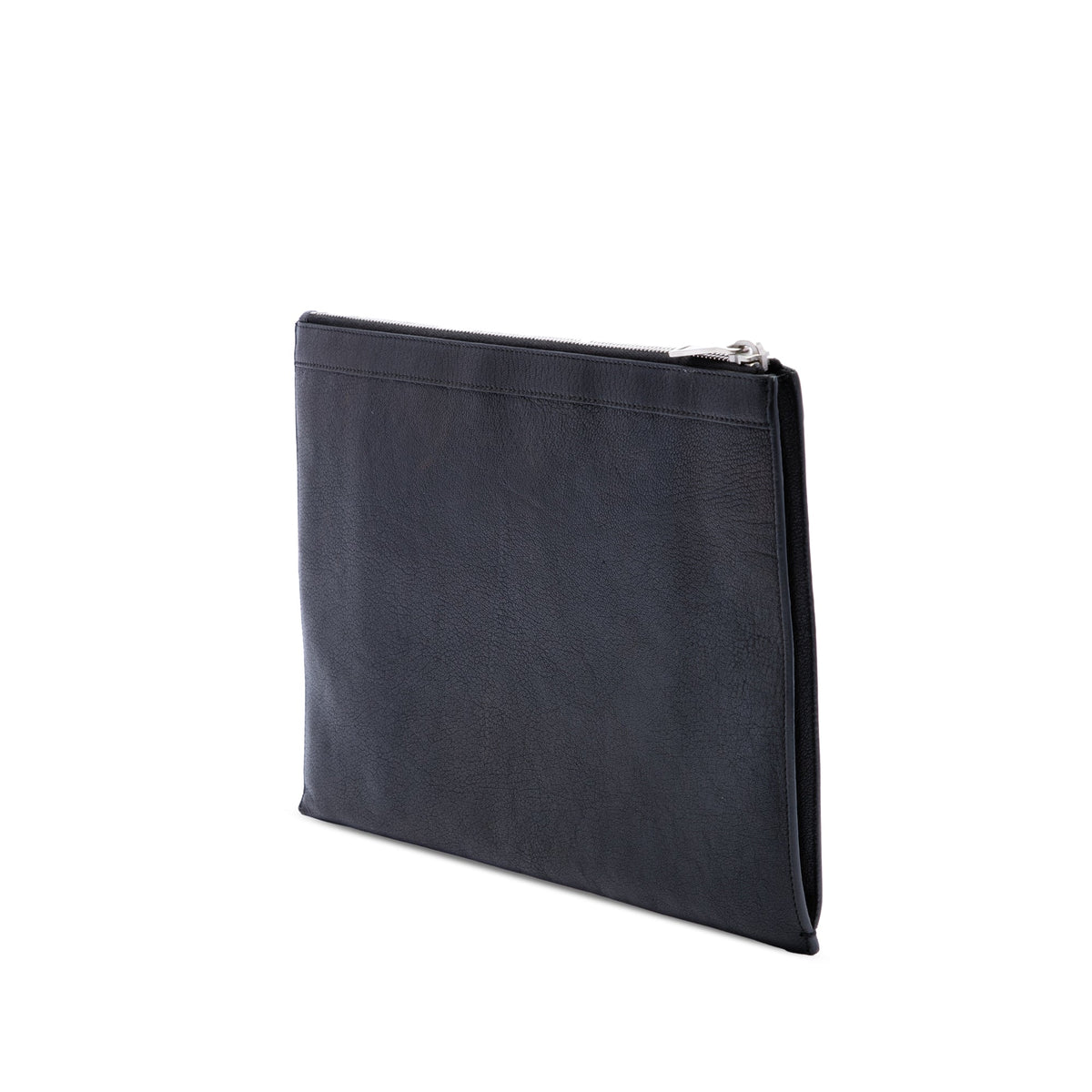 Saint Laurent Studded Leather Clutch — Black