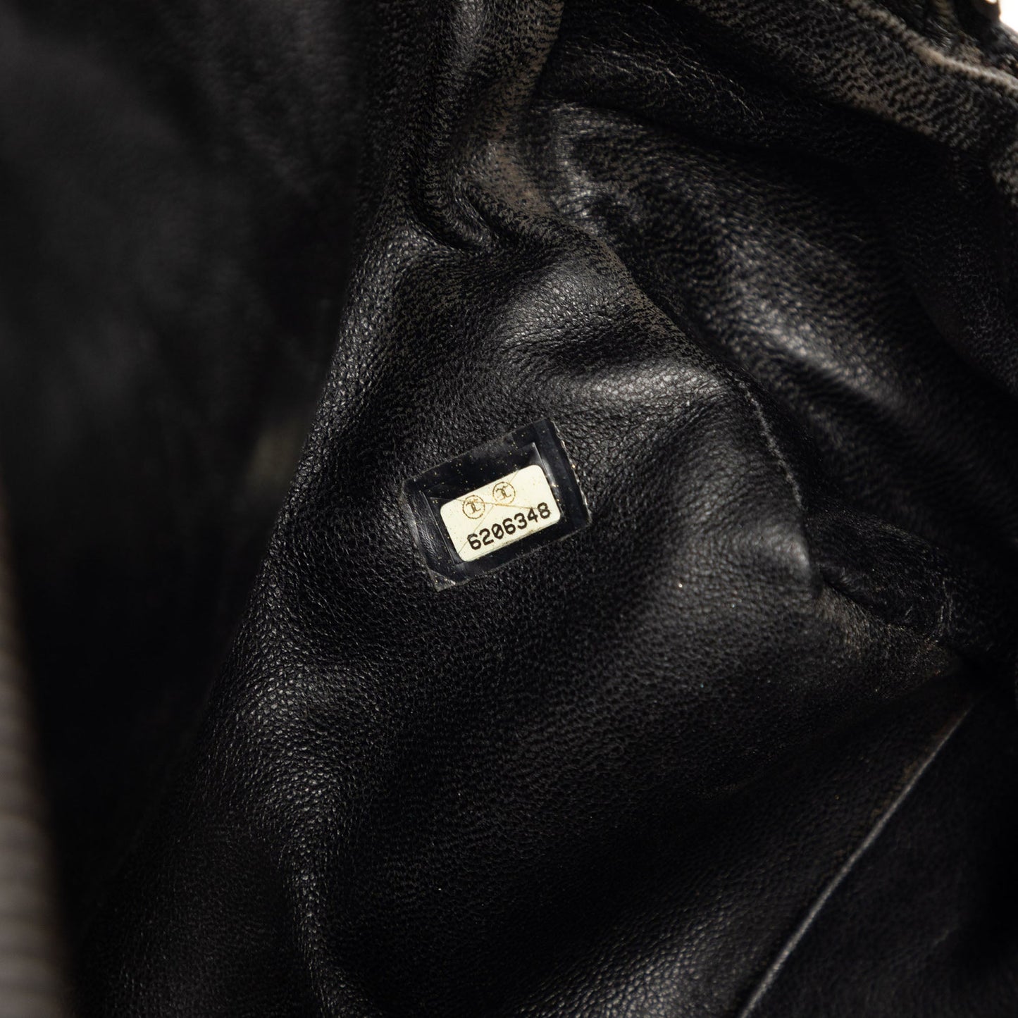 Chanel Large Quilted Caviar and Patent Logo Bowler Bag