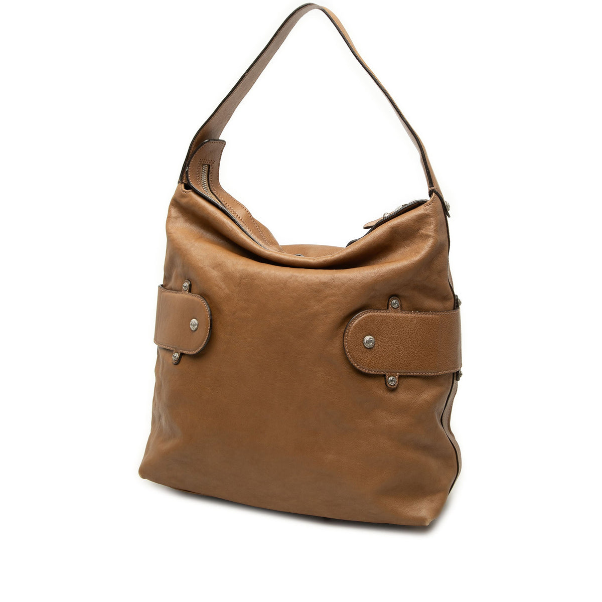 Ferragamo Calfskin Gancini Shoulder Bag