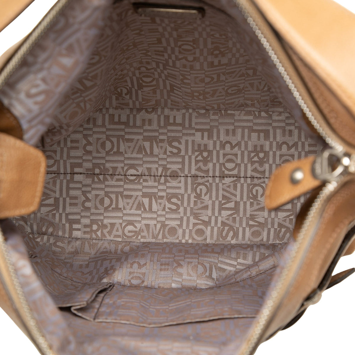 Ferragamo Calfskin Gancini Shoulder Bag