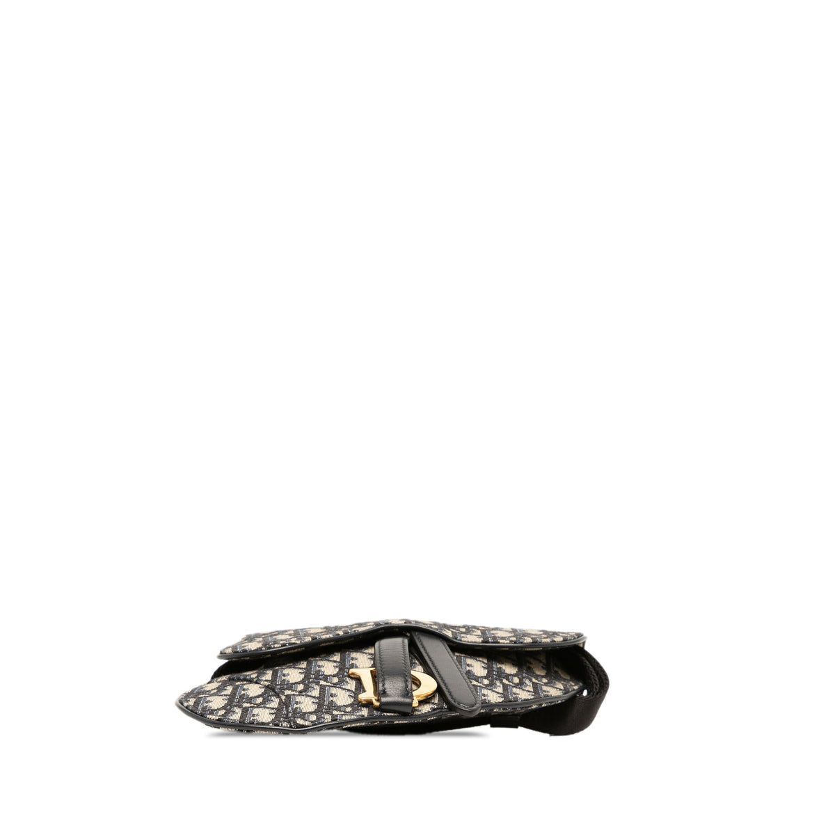Dior Oblique Canvas Saddle Belt Bag — Blue