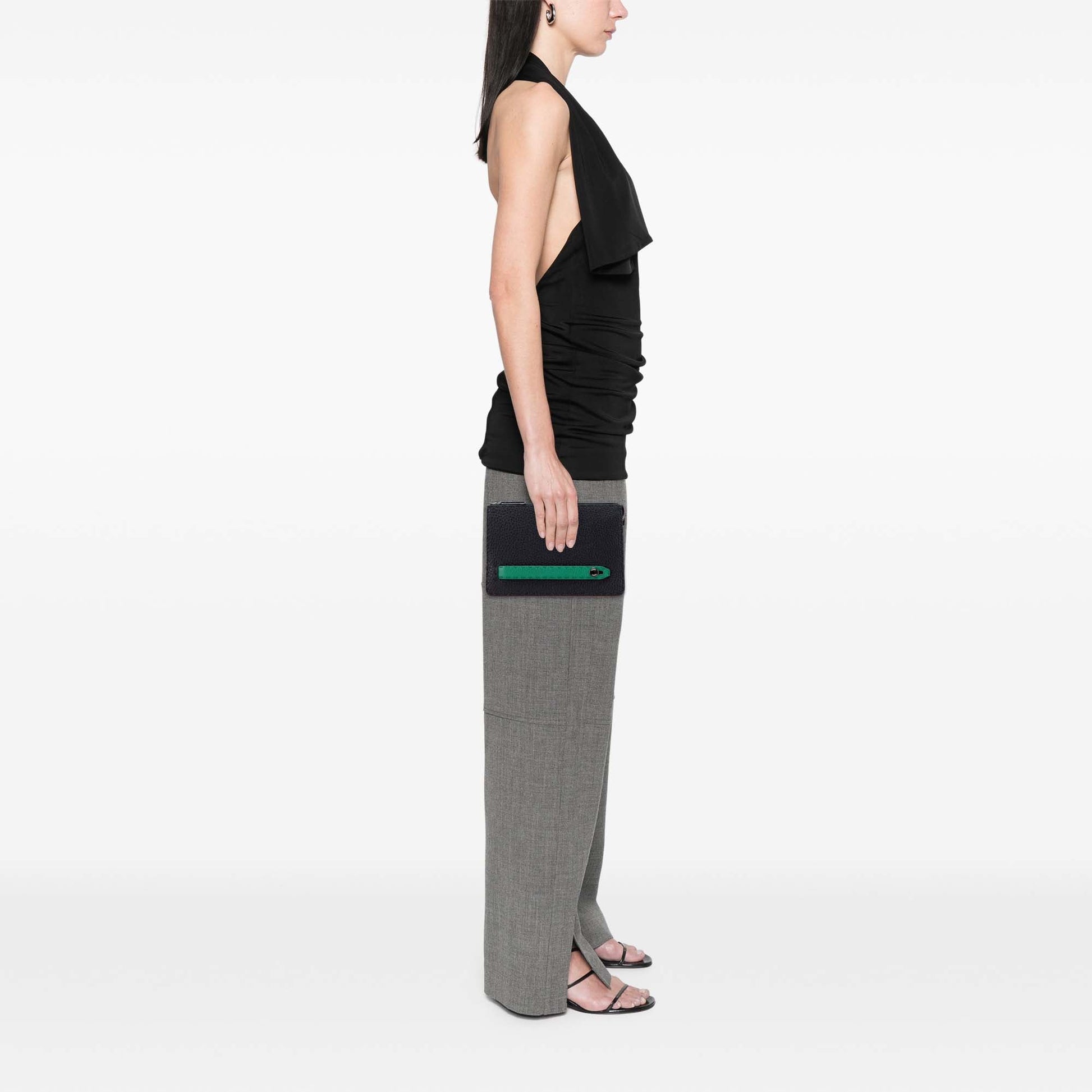 Fendi Leather Selleria Clutch