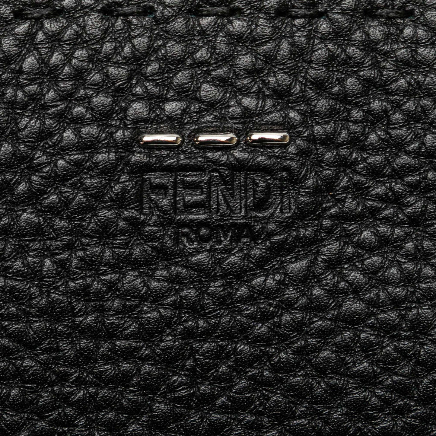Fendi Leather Selleria Clutch