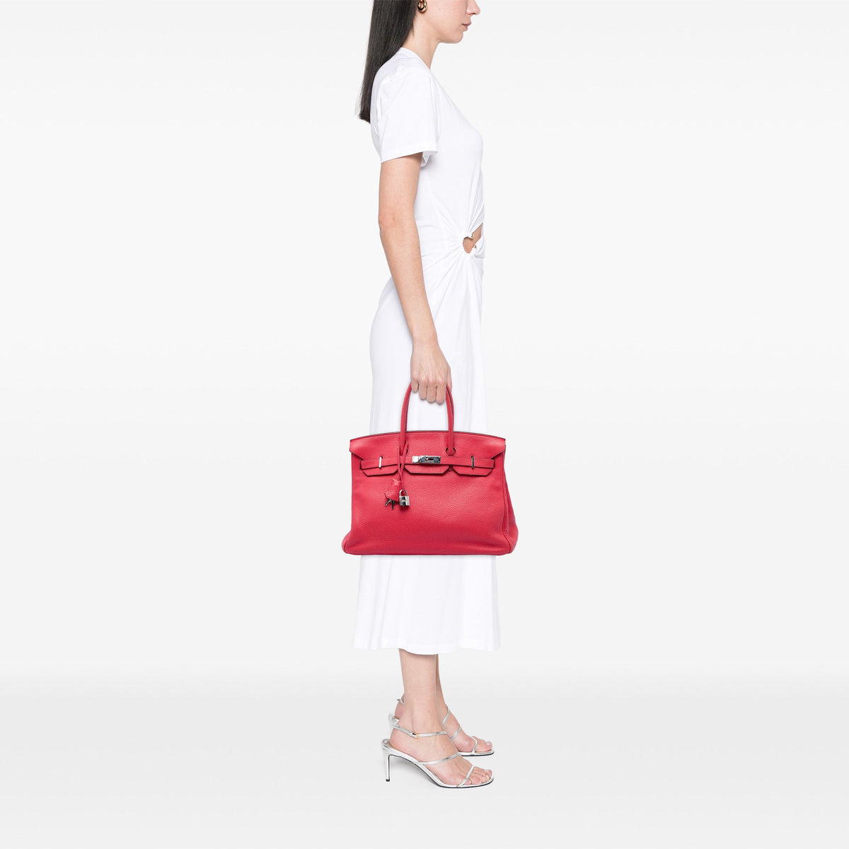 Hermès Clemence Birkin Retourne 35 — Red