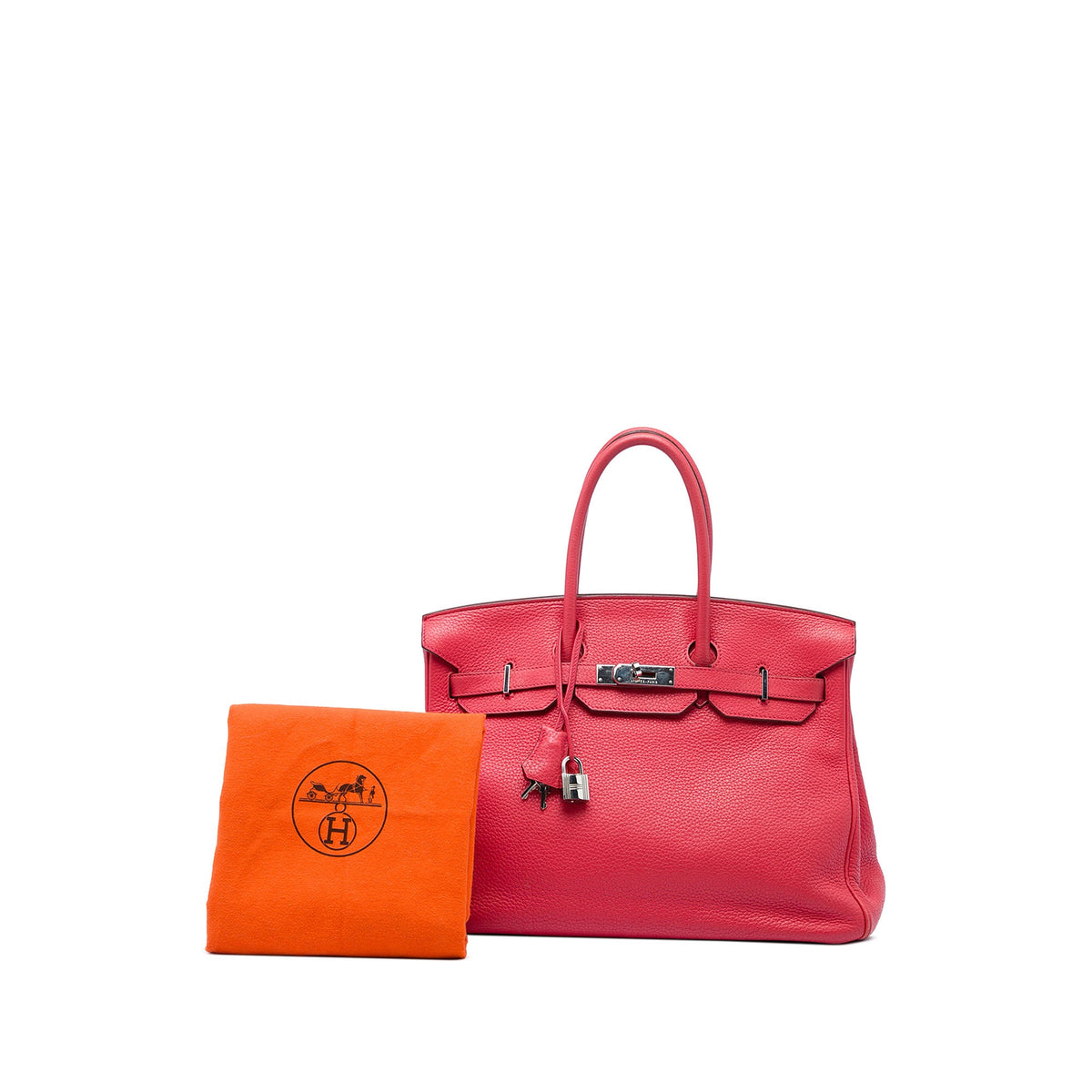 Hermès Clemence Birkin Retourne 35 — Red