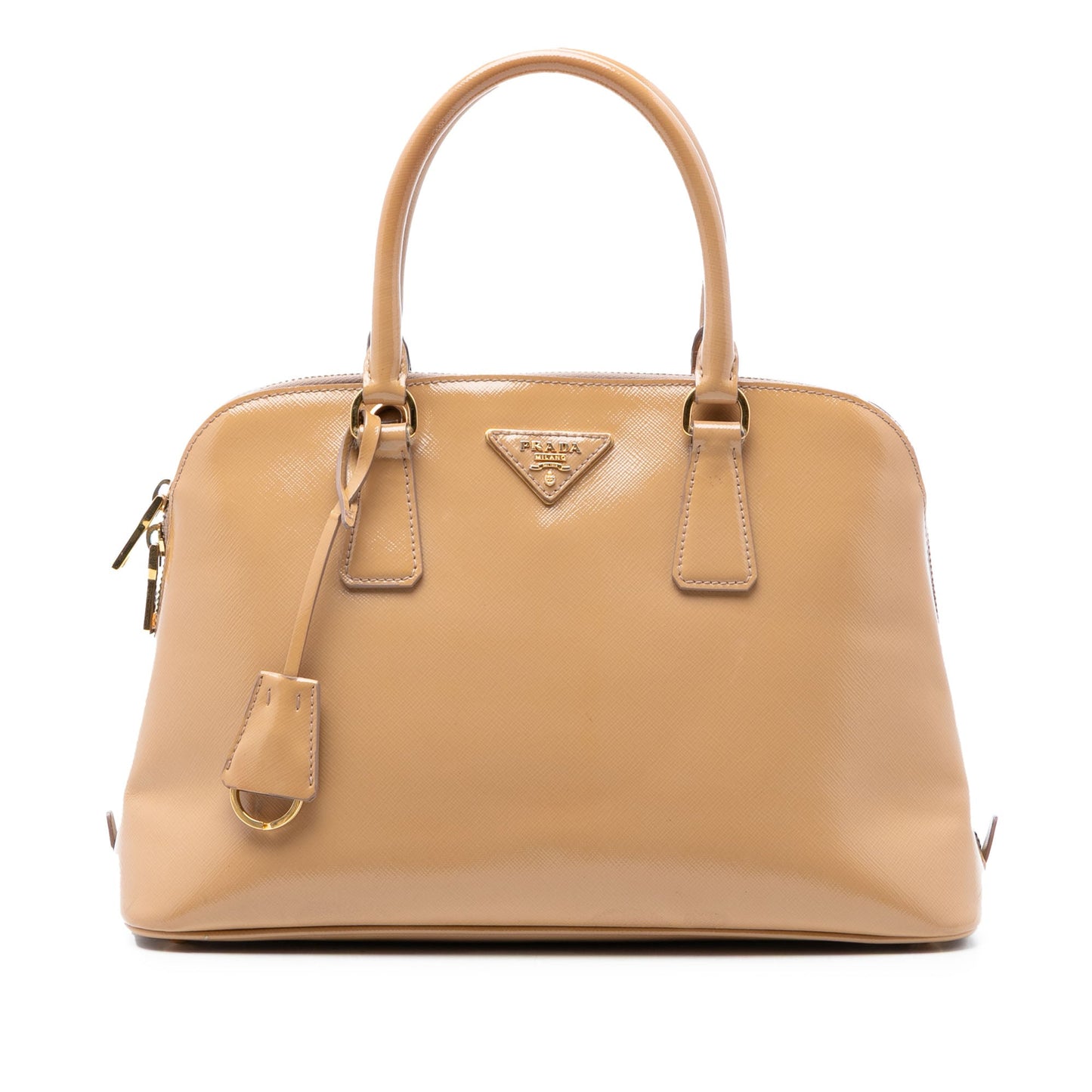Prada Medium Saffiano Vernice Promenade Satchel