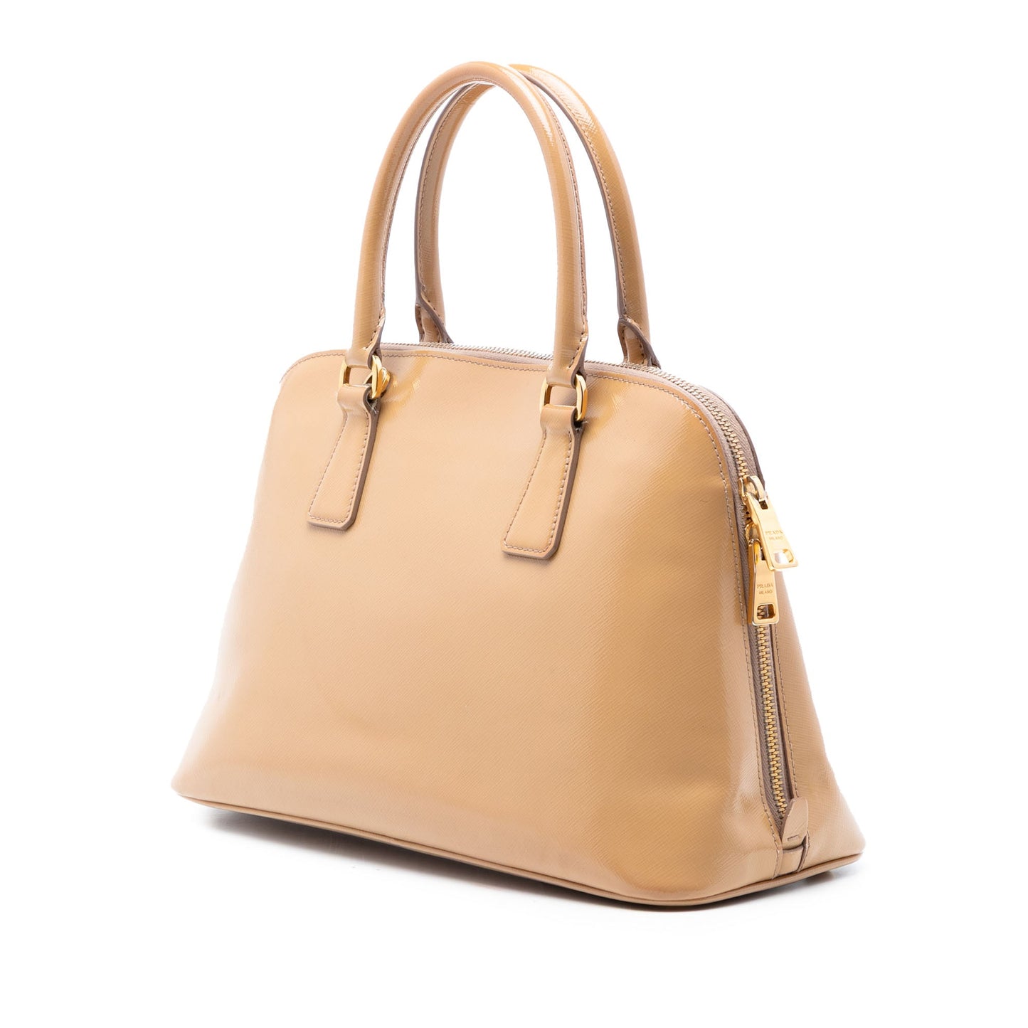 Prada Medium Saffiano Vernice Promenade Satchel