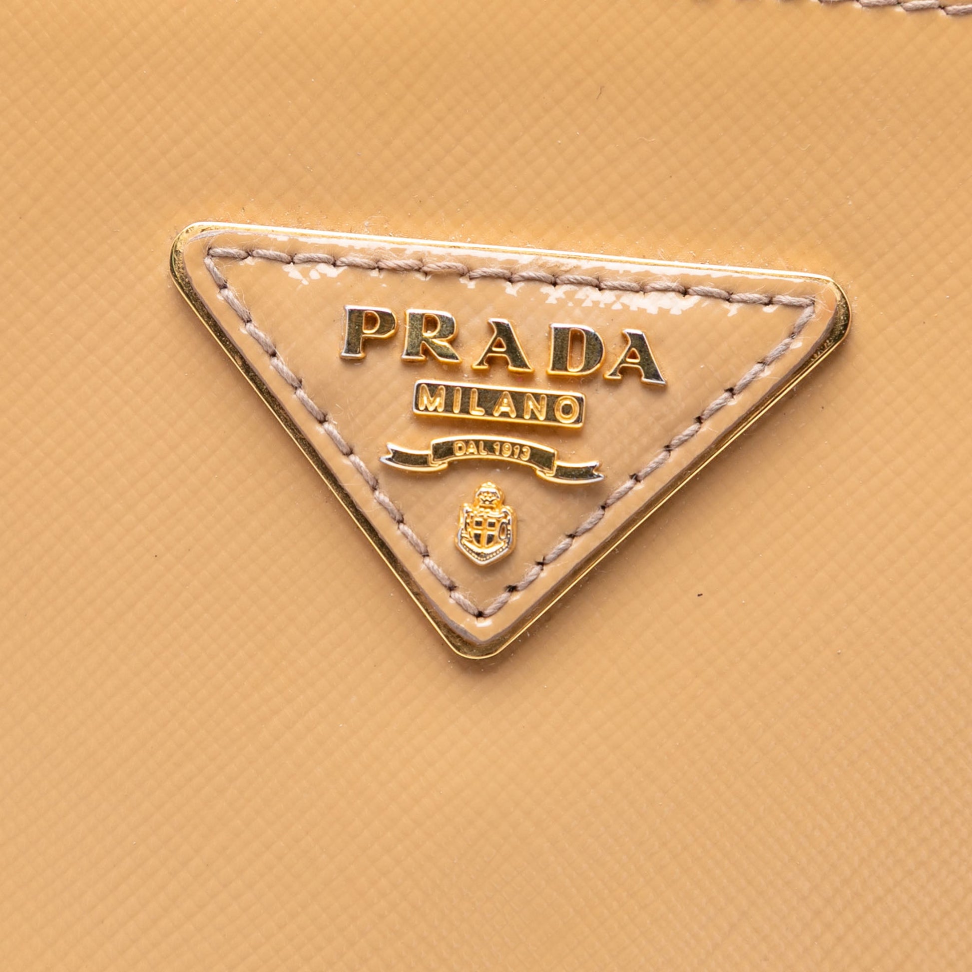 Prada Medium Saffiano Vernice Promenade Satchel