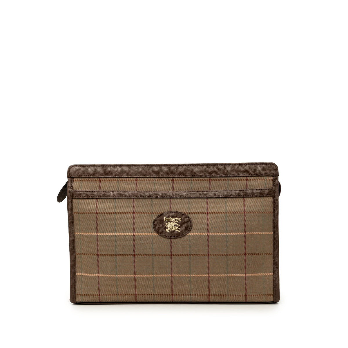 Burberry Vintage Check Canvas Clutch