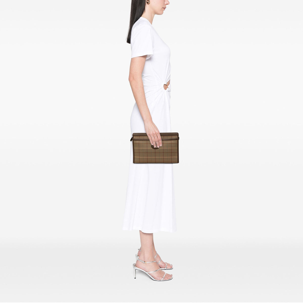 Burberry Vintage Check Canvas Clutch