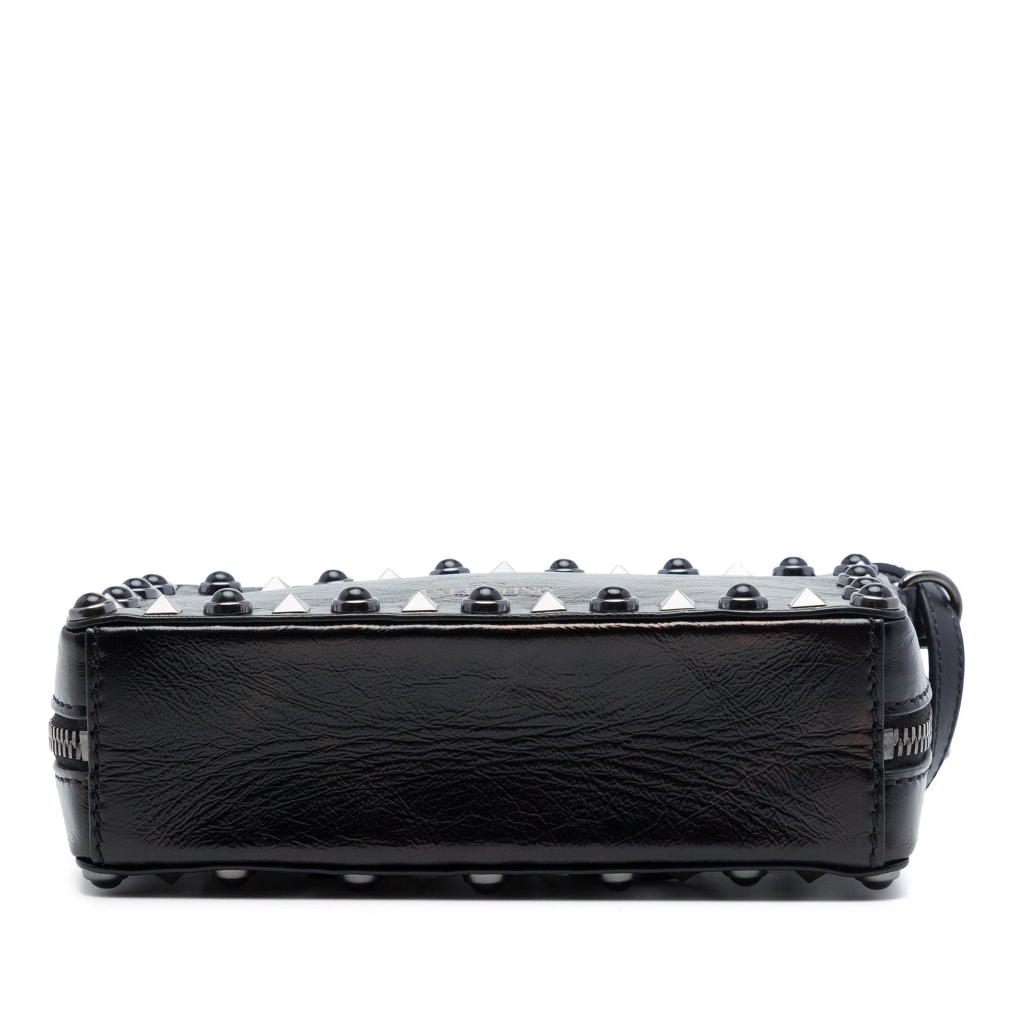 Valentino Textured Leather Rolling Rockstud Camera Bag