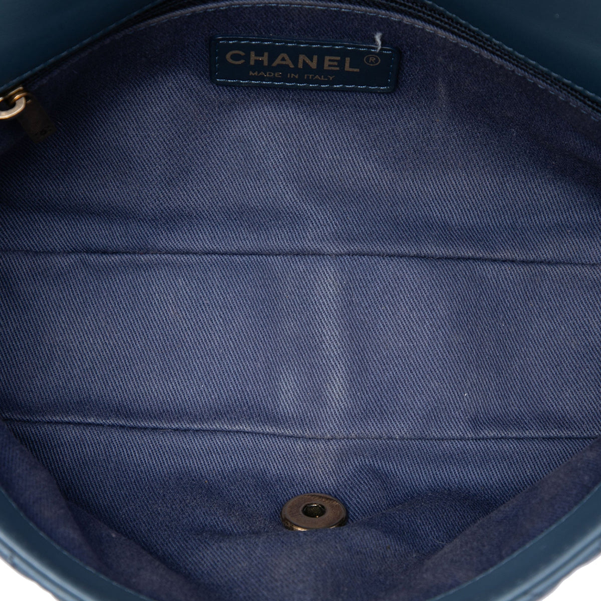 Chanel CC Quilted Calfskin Ombre Flap — Blue