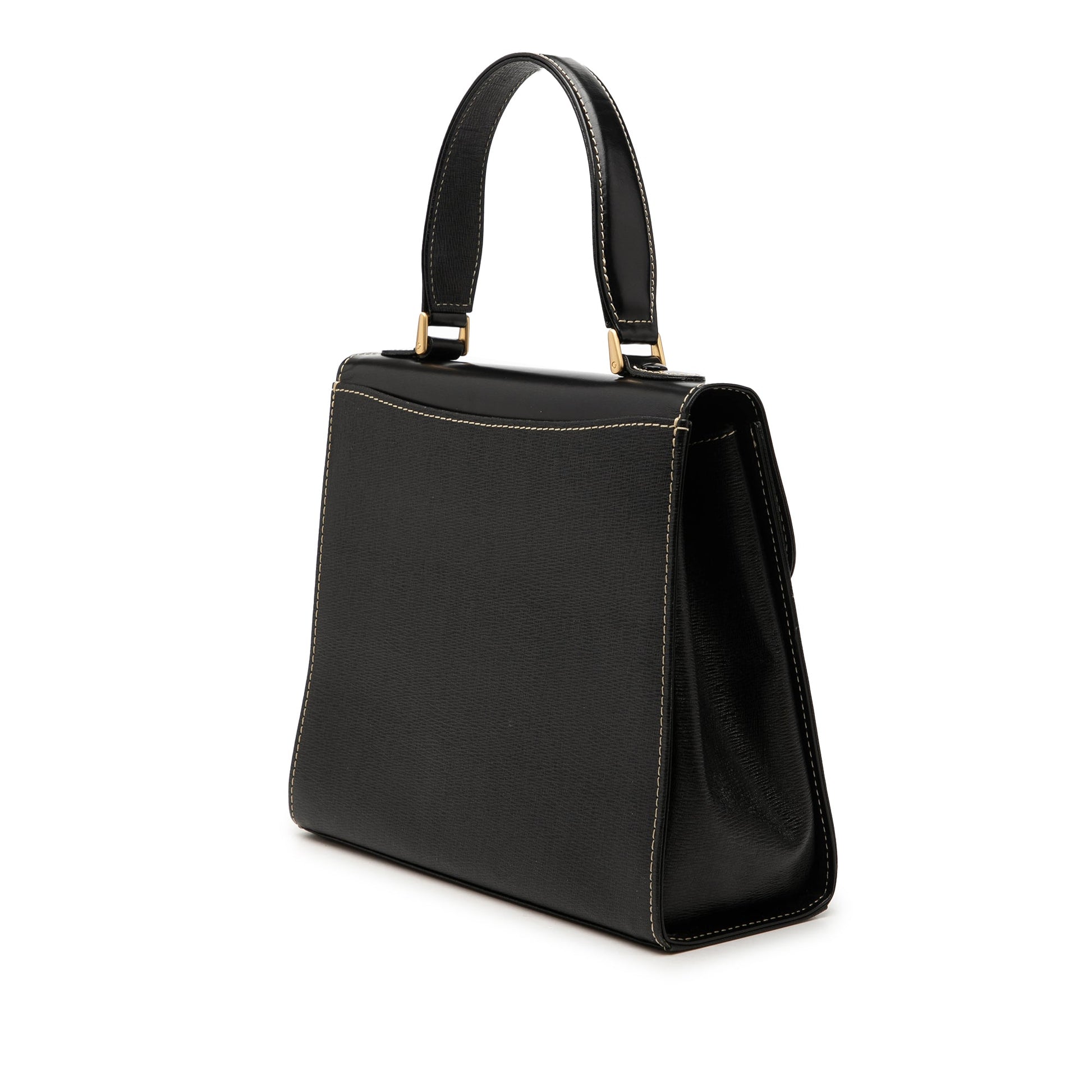 Burberry Leather Top Handle Bag
