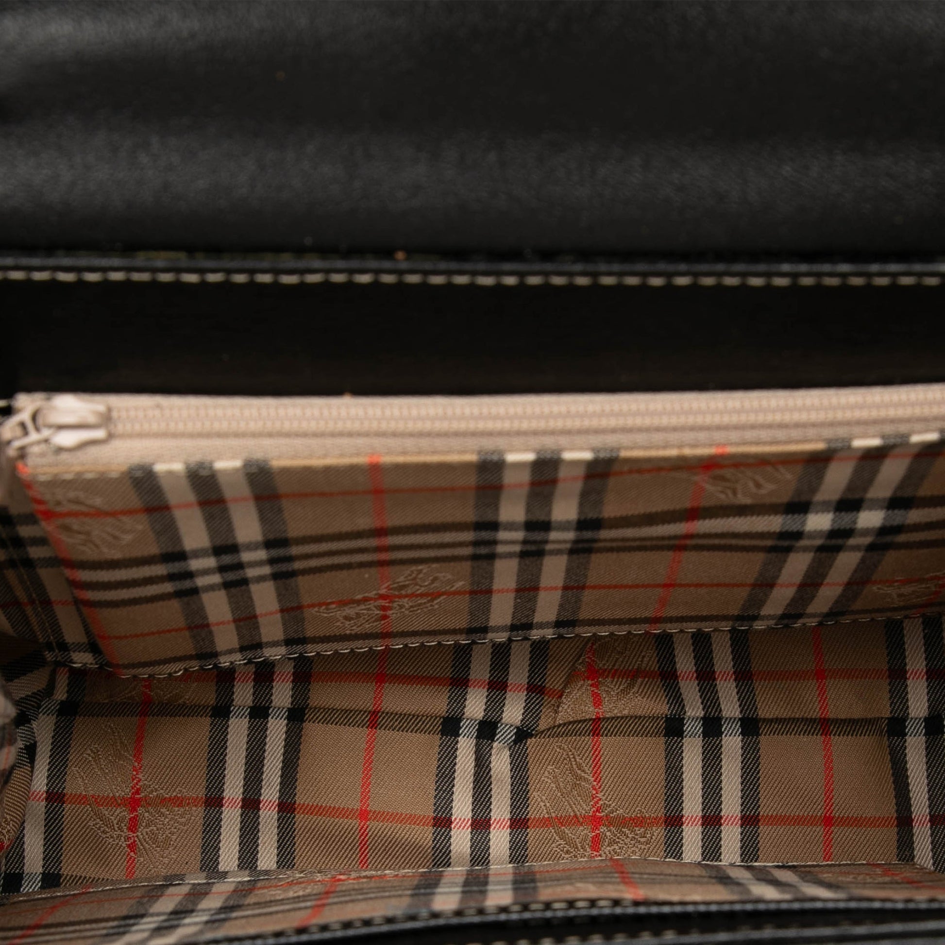 Burberry Leather Top Handle Bag