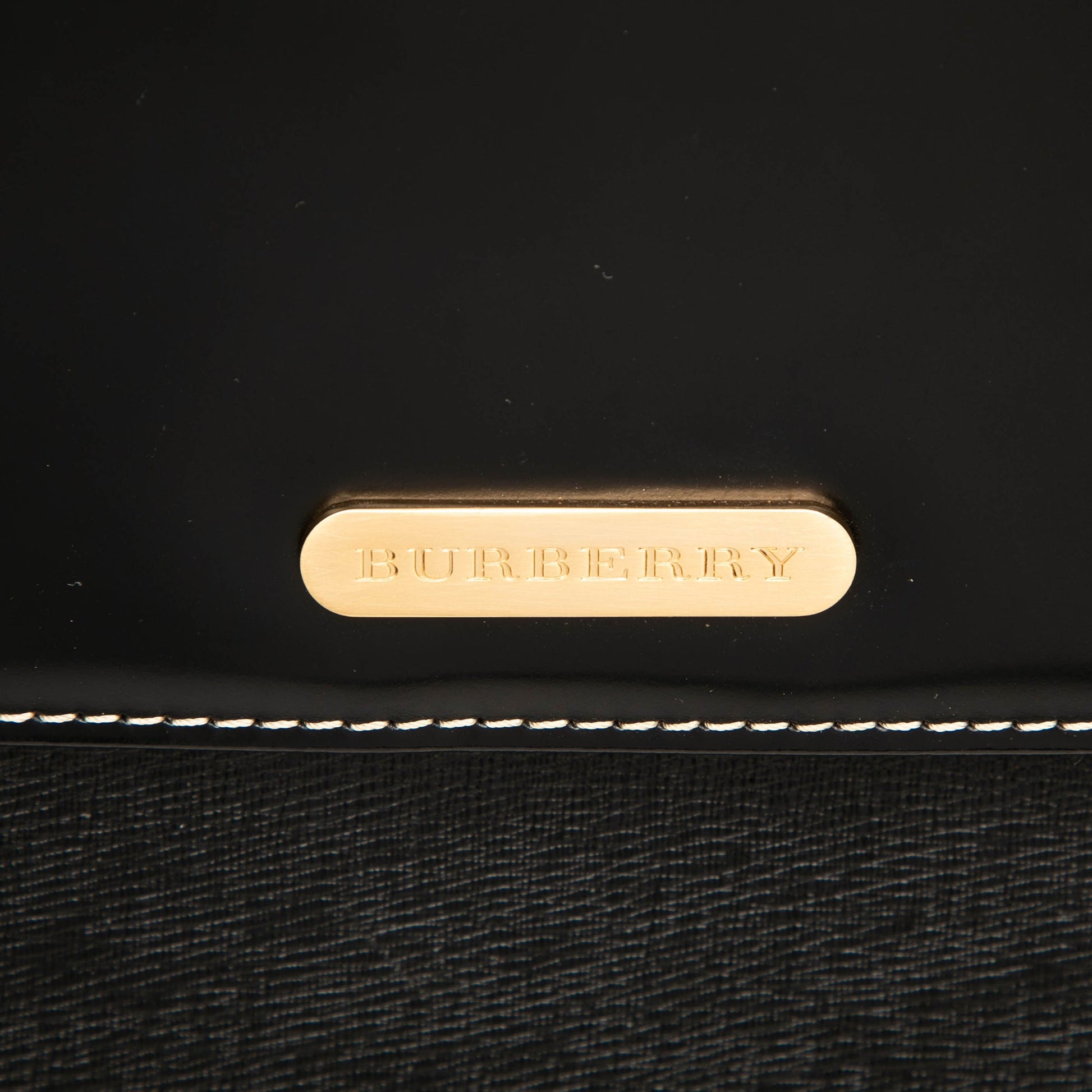 Burberry Leather Top Handle Bag