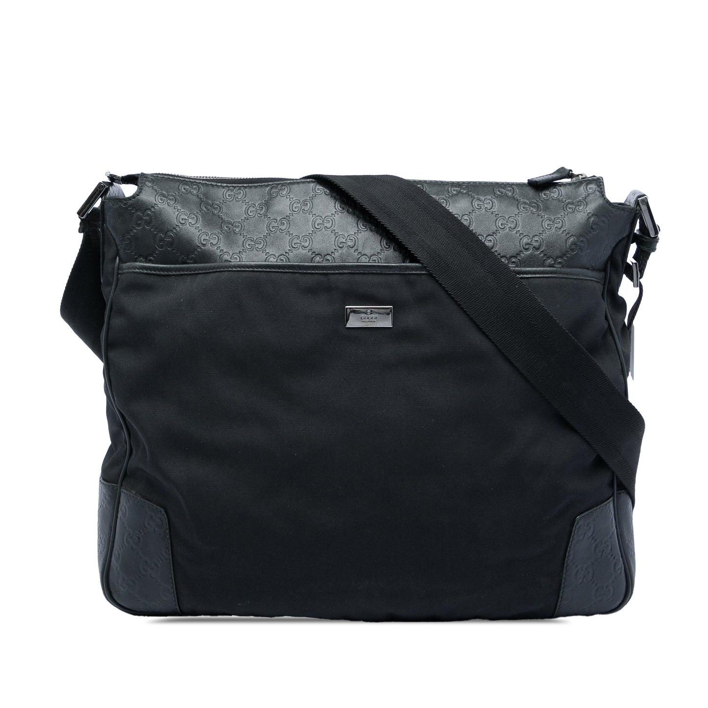 Gucci Guccissima Trimmed Canvas Crossbody