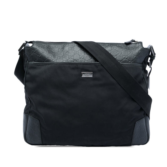 Gucci Guccissima Trimmed Canvas Crossbody