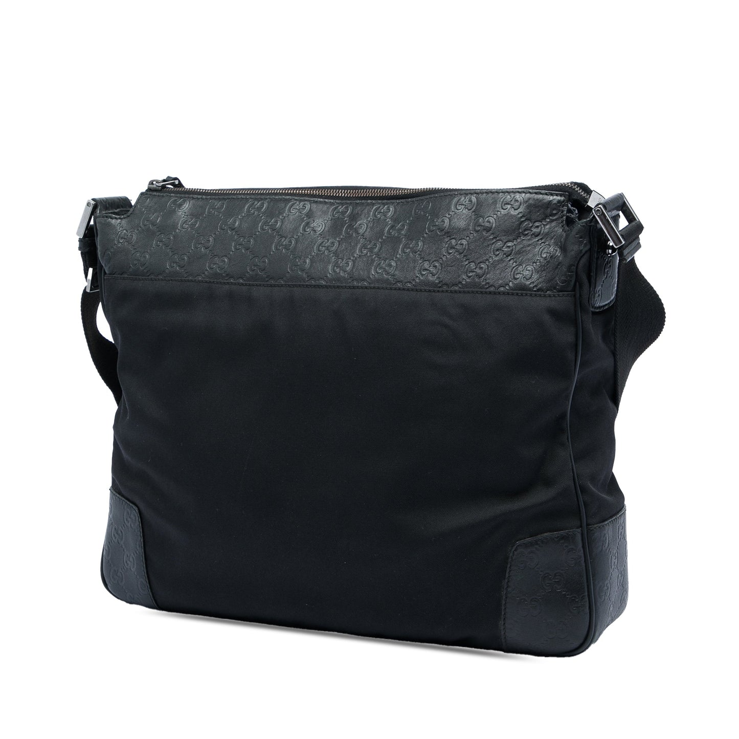 Gucci Guccissima Trimmed Canvas Crossbody