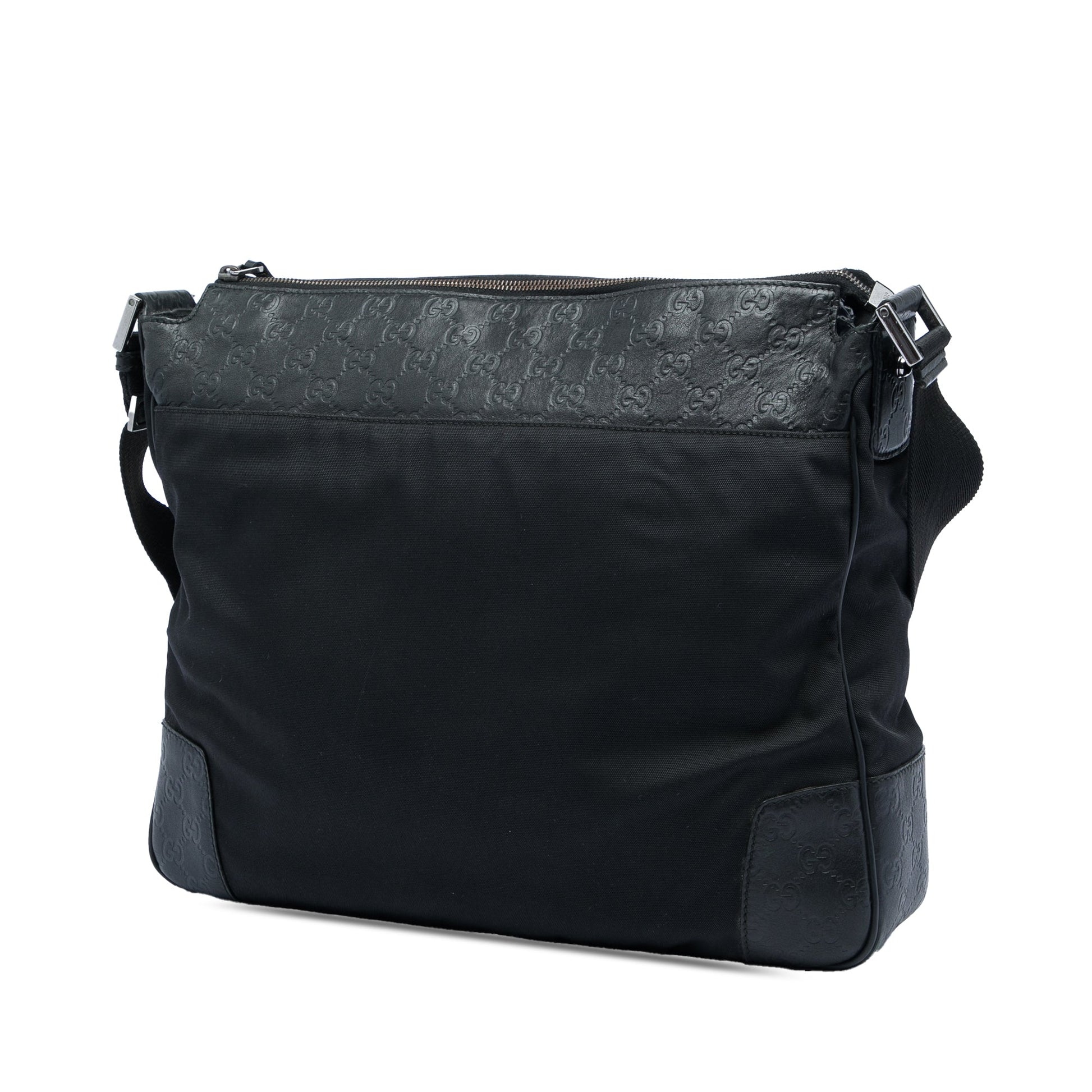Gucci Guccissima Trimmed Canvas Crossbody