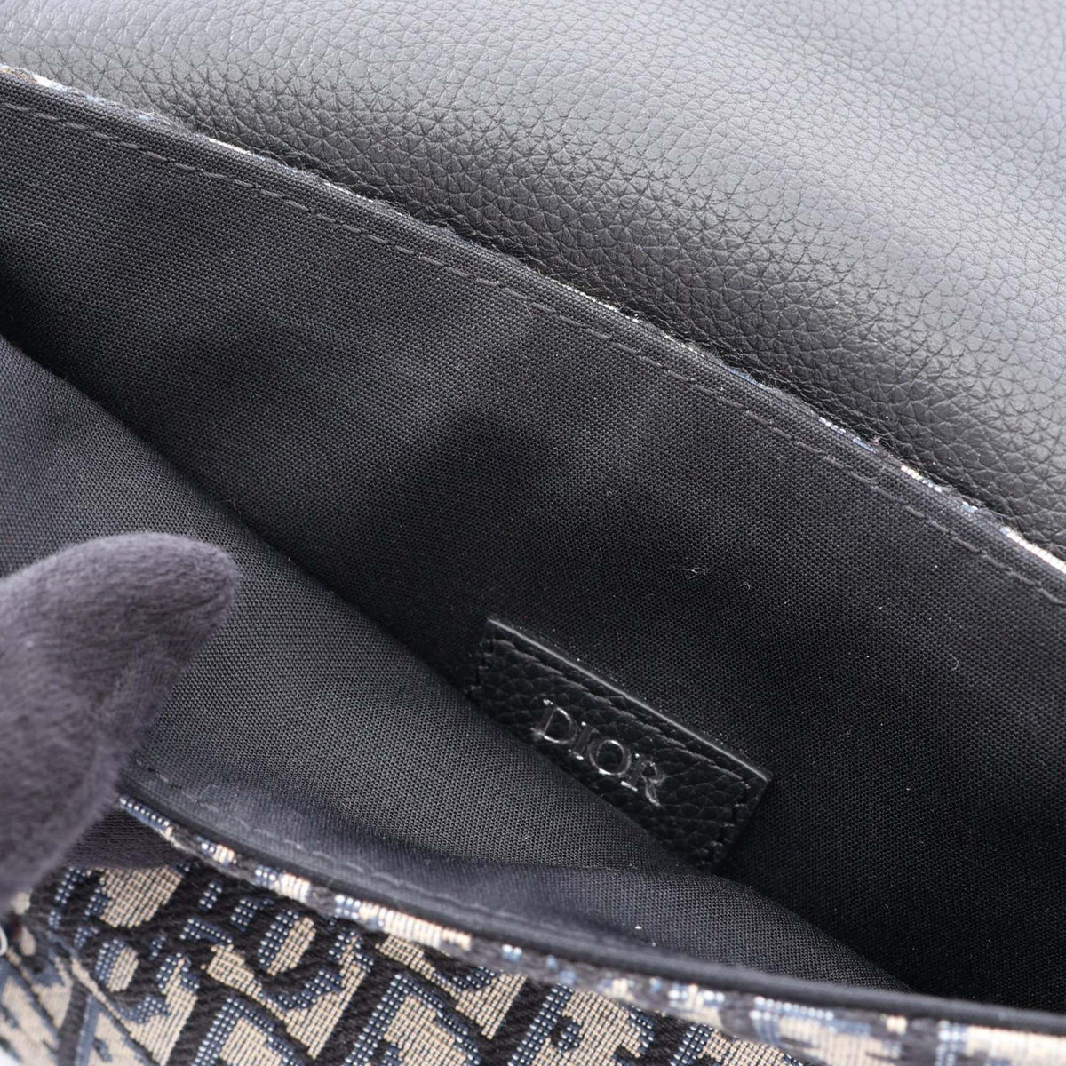 Dior Oblique Canvas Saddle Messenger Bag