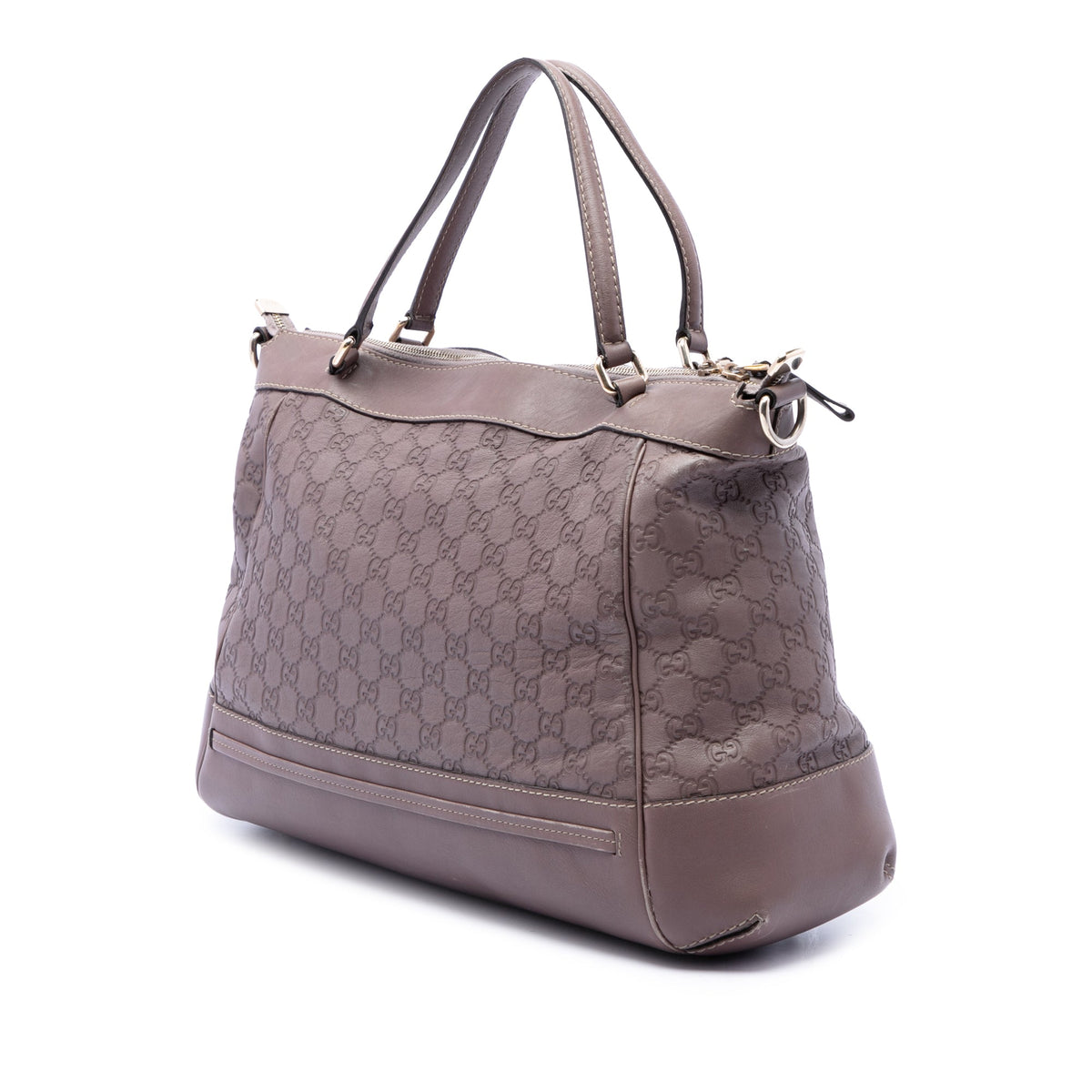 Gucci Guccissima Mayfair Satchel — Purple