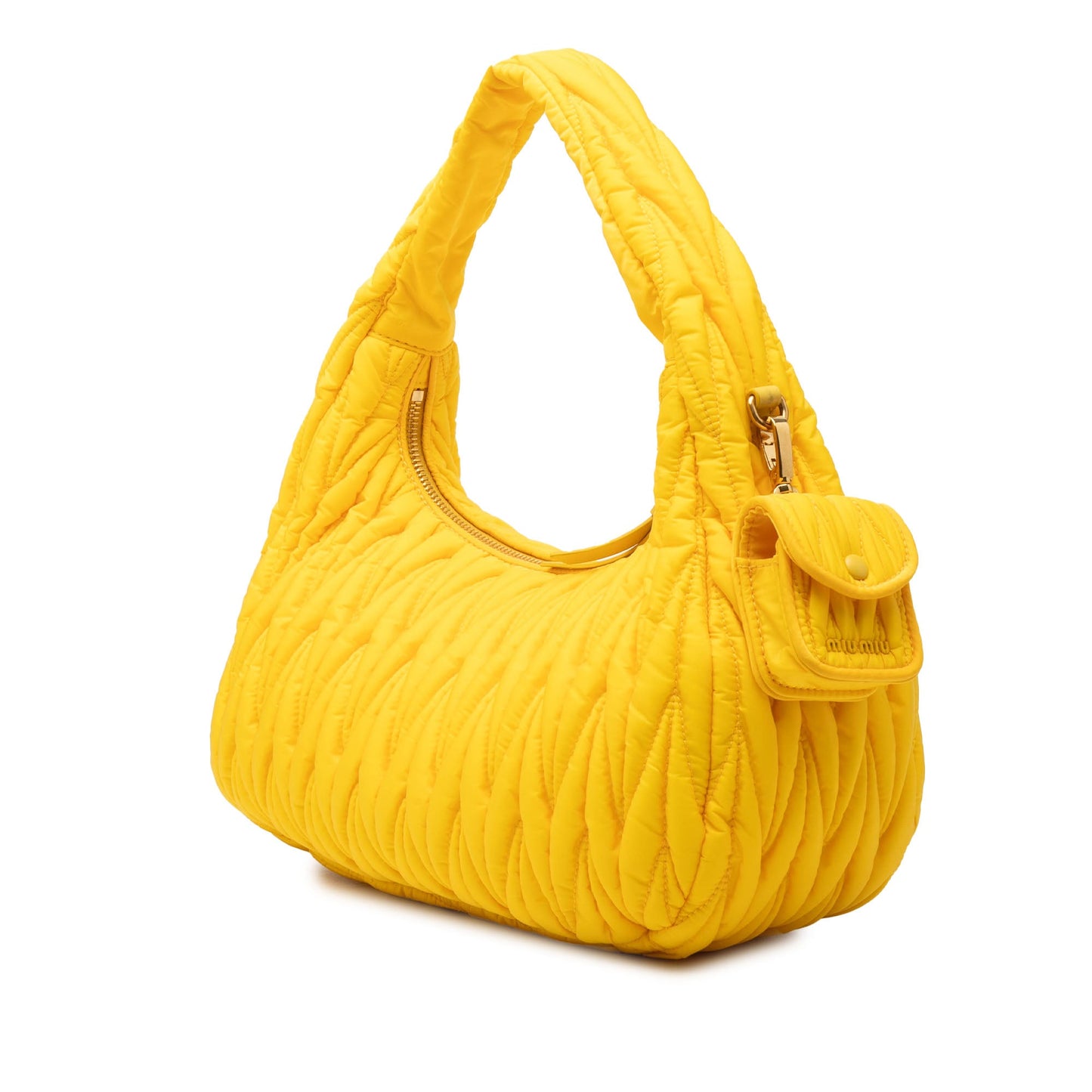 Miu Miu Matelasse Tessuto Wander Hobo