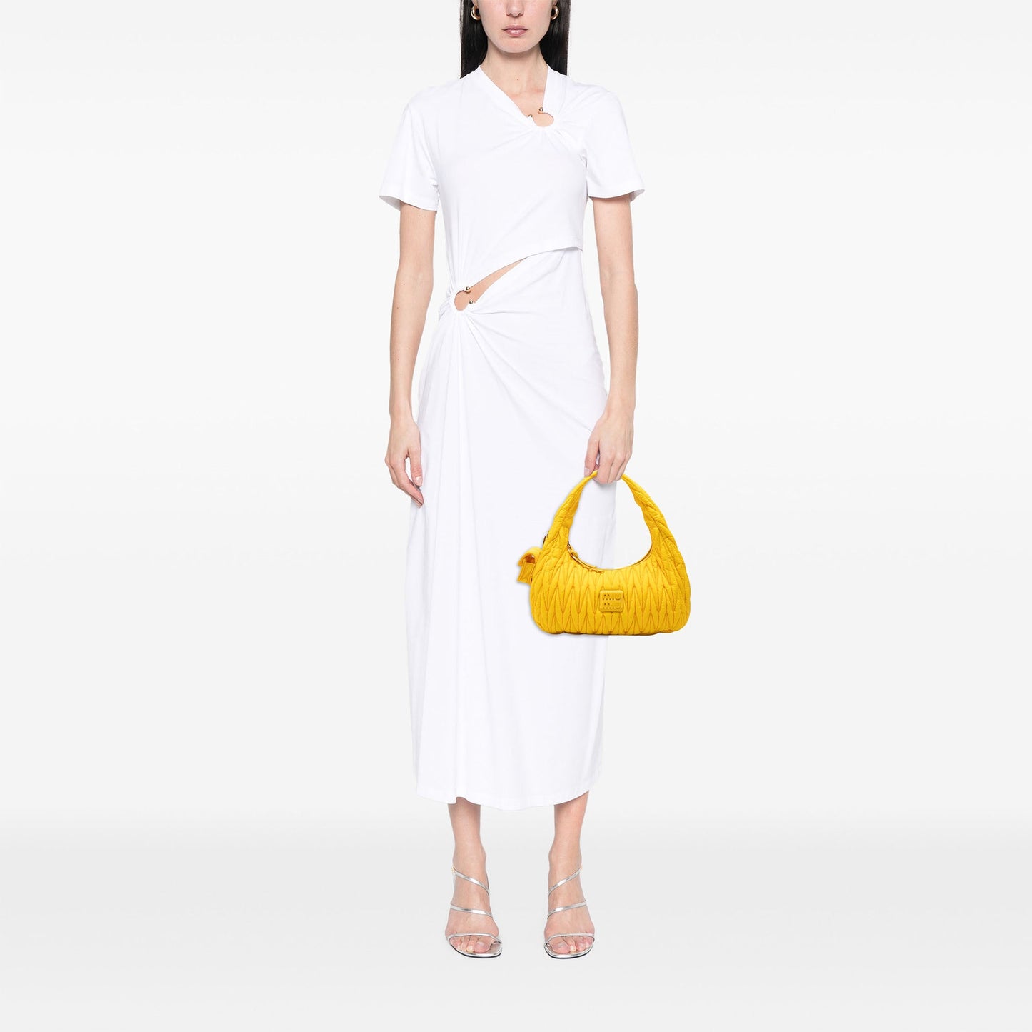 Miu Miu Matelasse Tessuto Wander Hobo