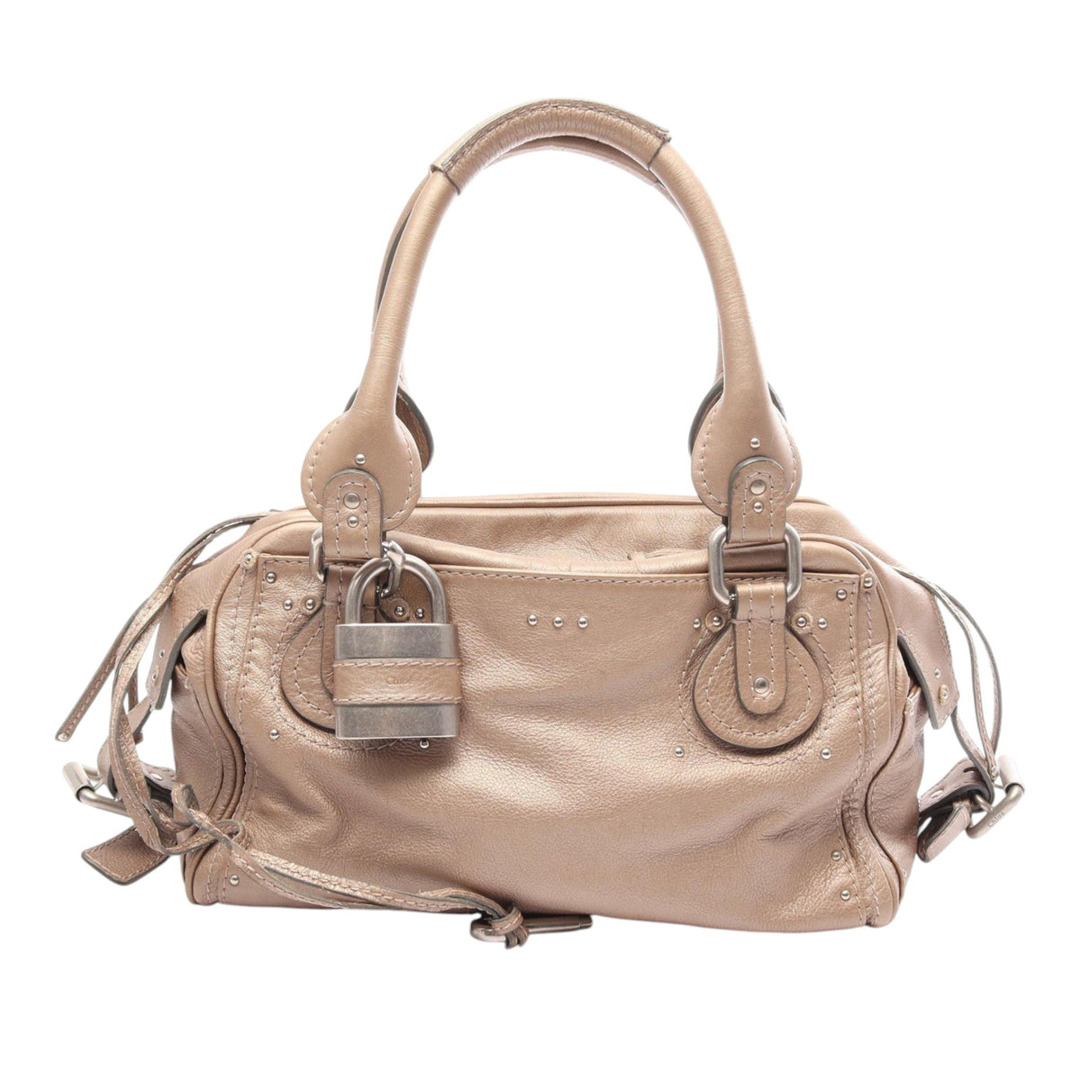 Chloé Metallic Leather Paddington — Gold
